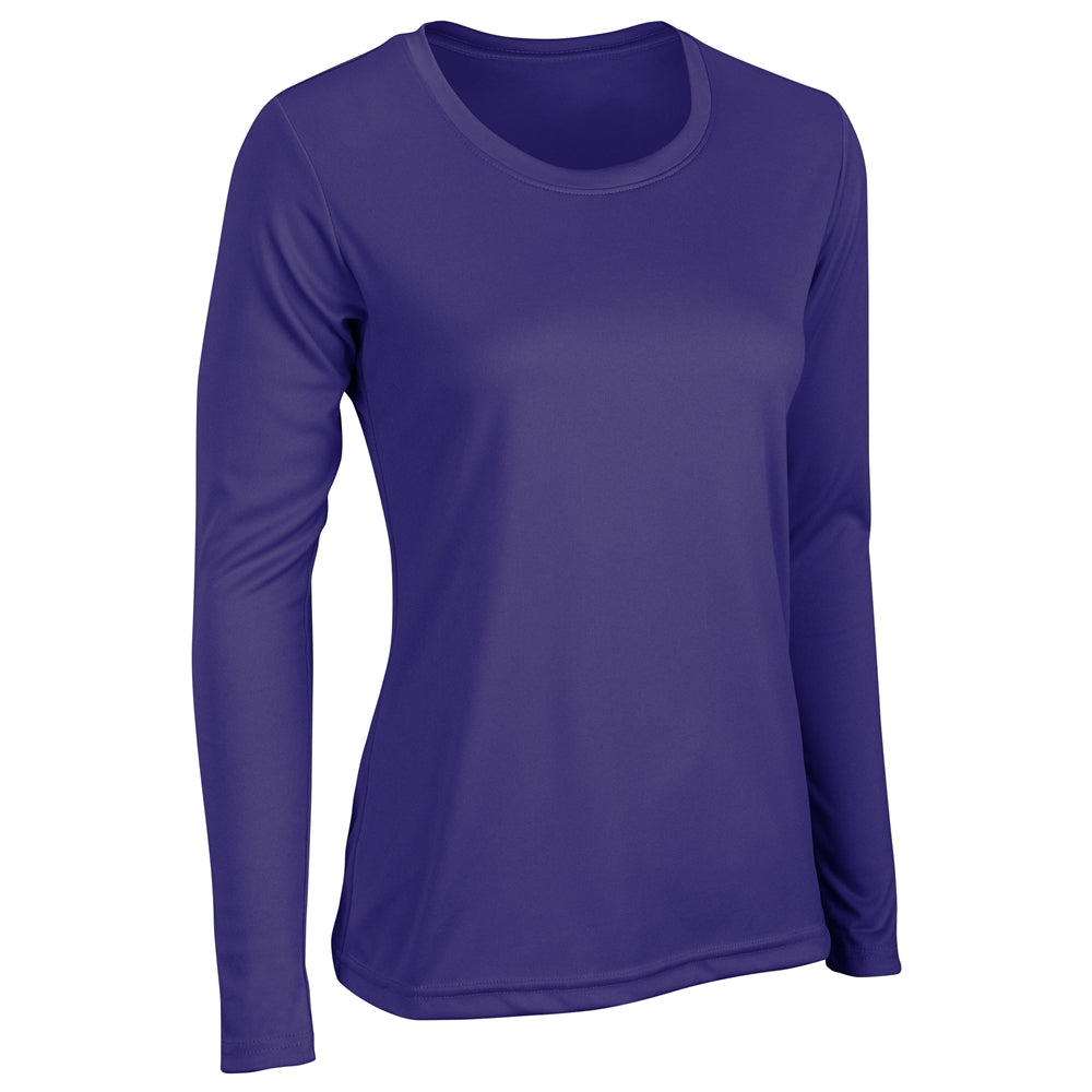 VISION T-Shirt Long Sleeve - Purple - Womens - Medium