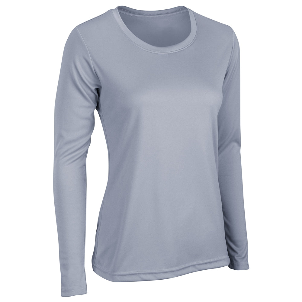 VISION T-Shirt Long Sleeve - Silver - Womens - Small