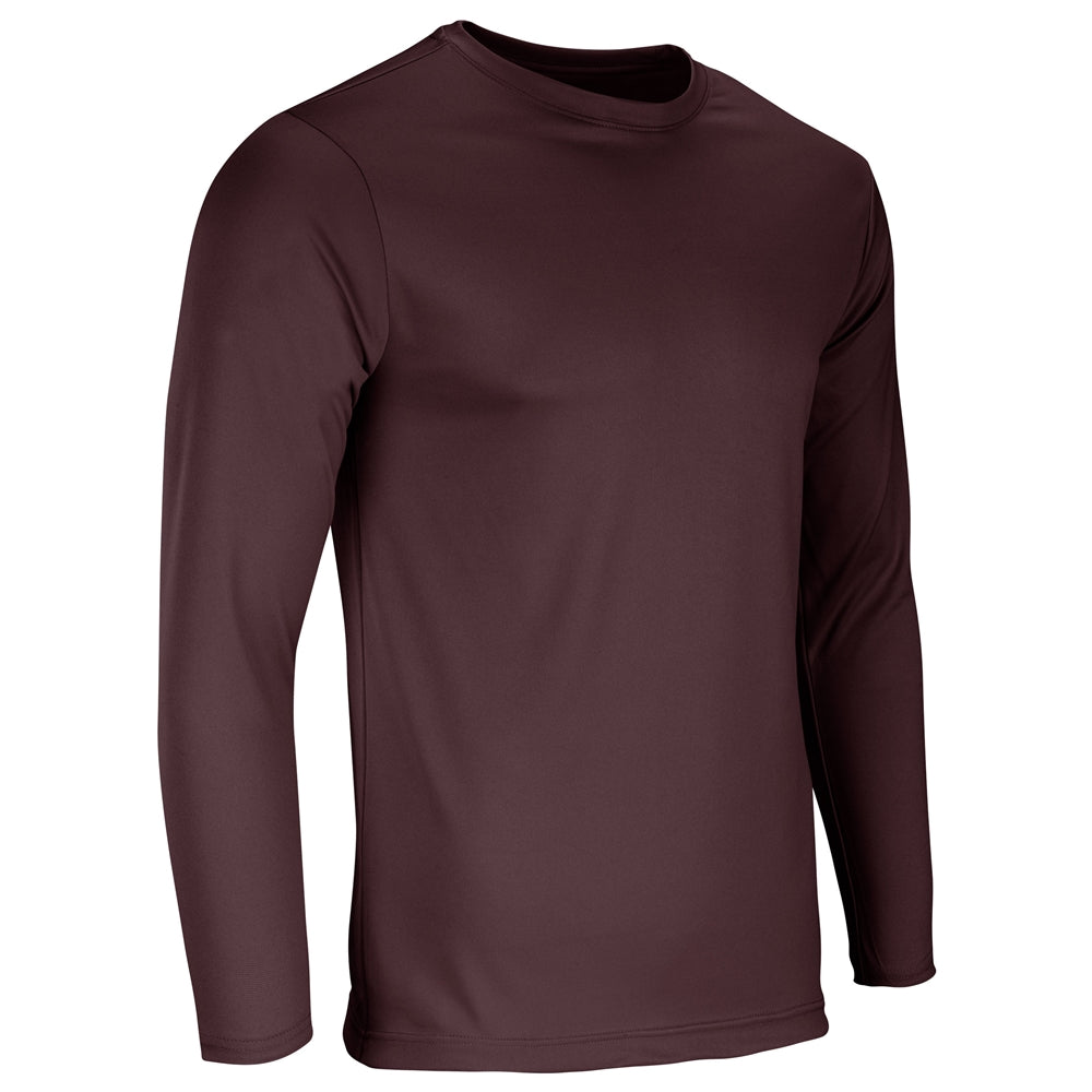 VISION T-Shirt Long Sleeve - Maroon - Adult - Large