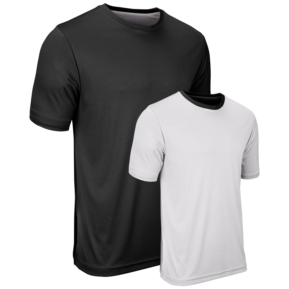 Double Stock Reversible Tee - Black White - Youth - Extra-Small