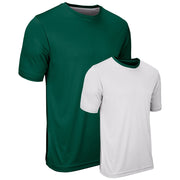Double Stock Reversible Tee - Forest Green White - Youth - Extra-Small