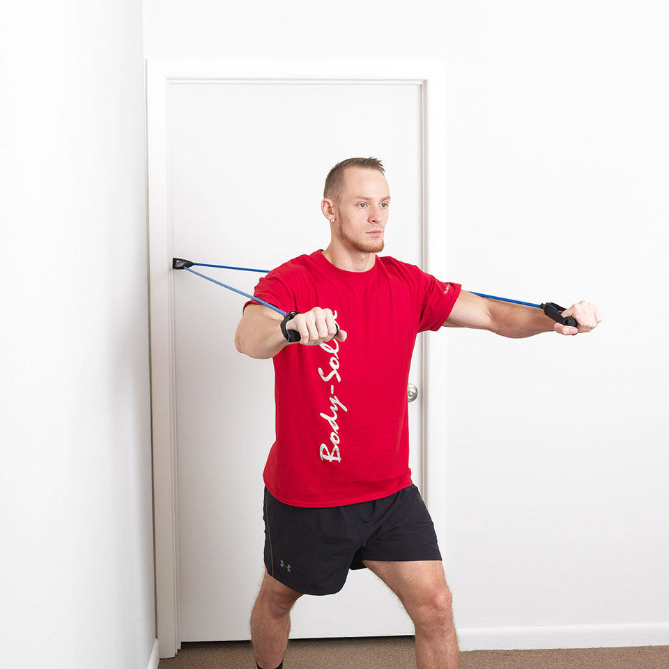 RESISTANCE TUBE DOOR FRAME ATTACHMENT