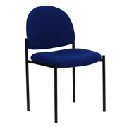 Tania Comfort Navy Fabric Stackable Steel Side Reception Chair