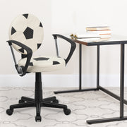 Billy Soccer Swivel Task Office Chair with Arms