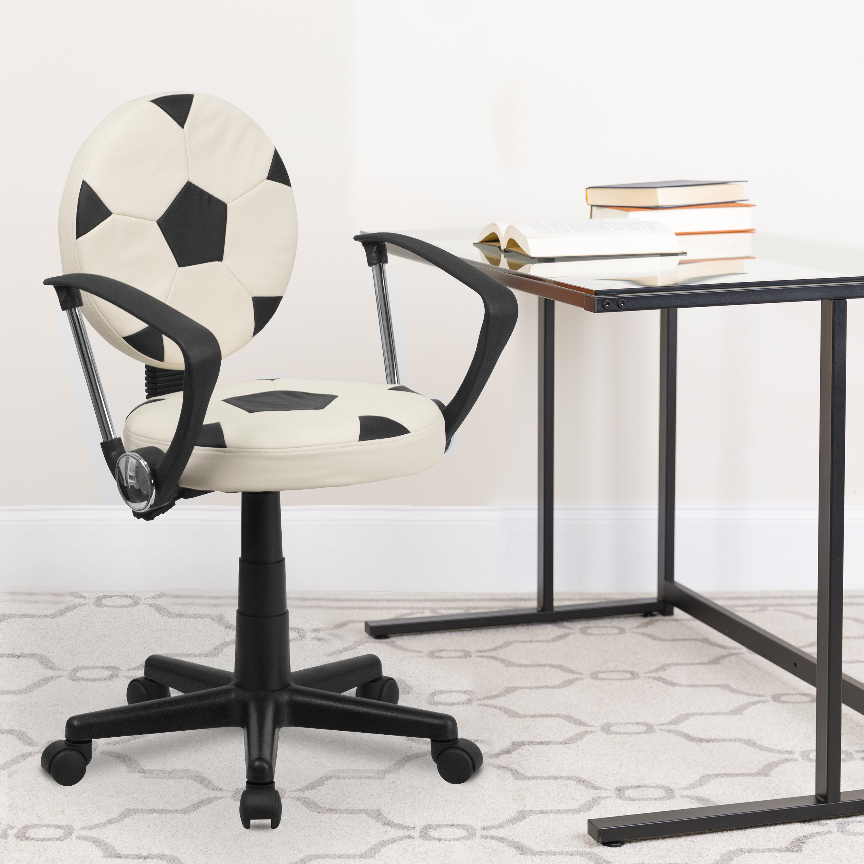 Billy Soccer Swivel Task Office Chair with Arms