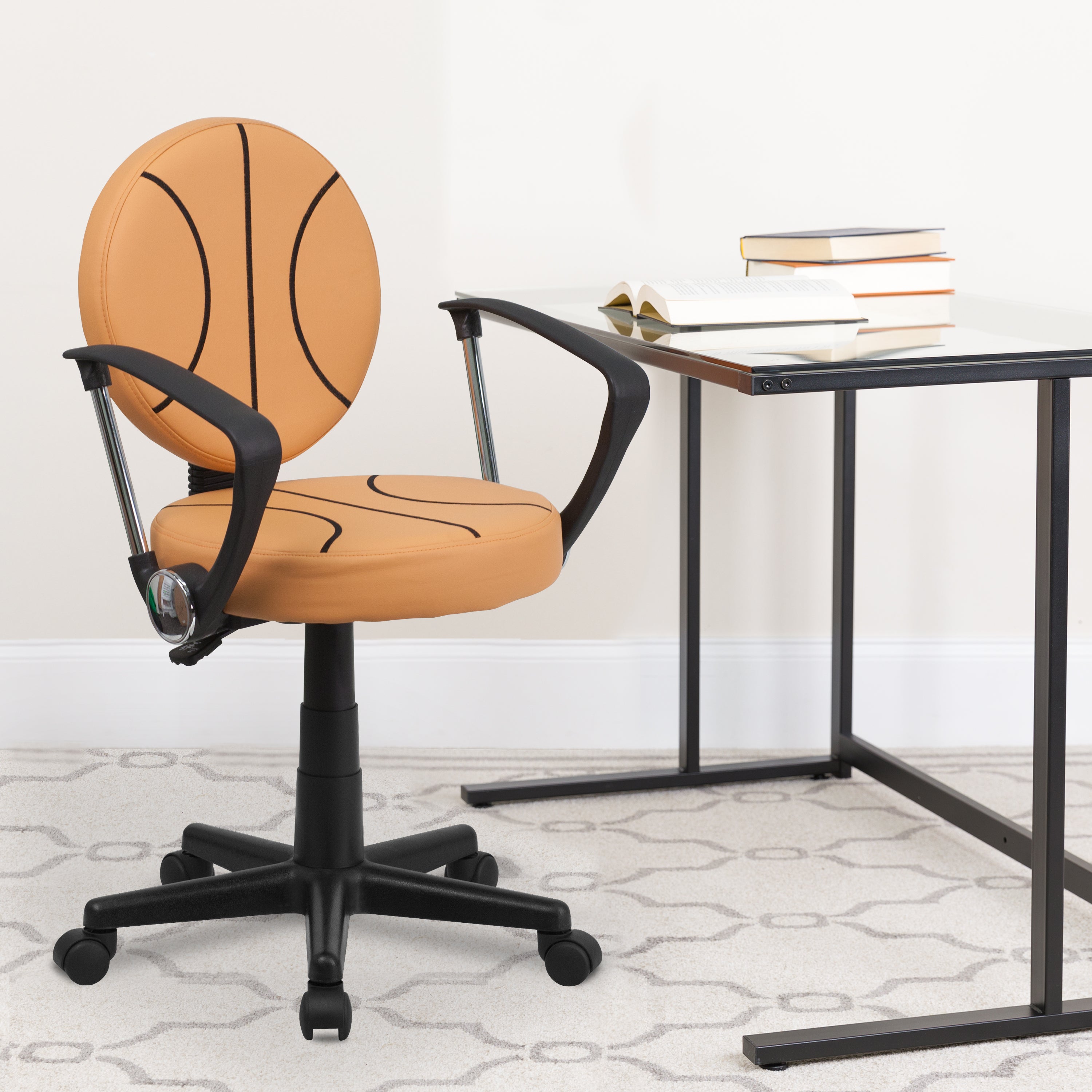 Brandon Basketball Swivel Task Office Chair with Arms