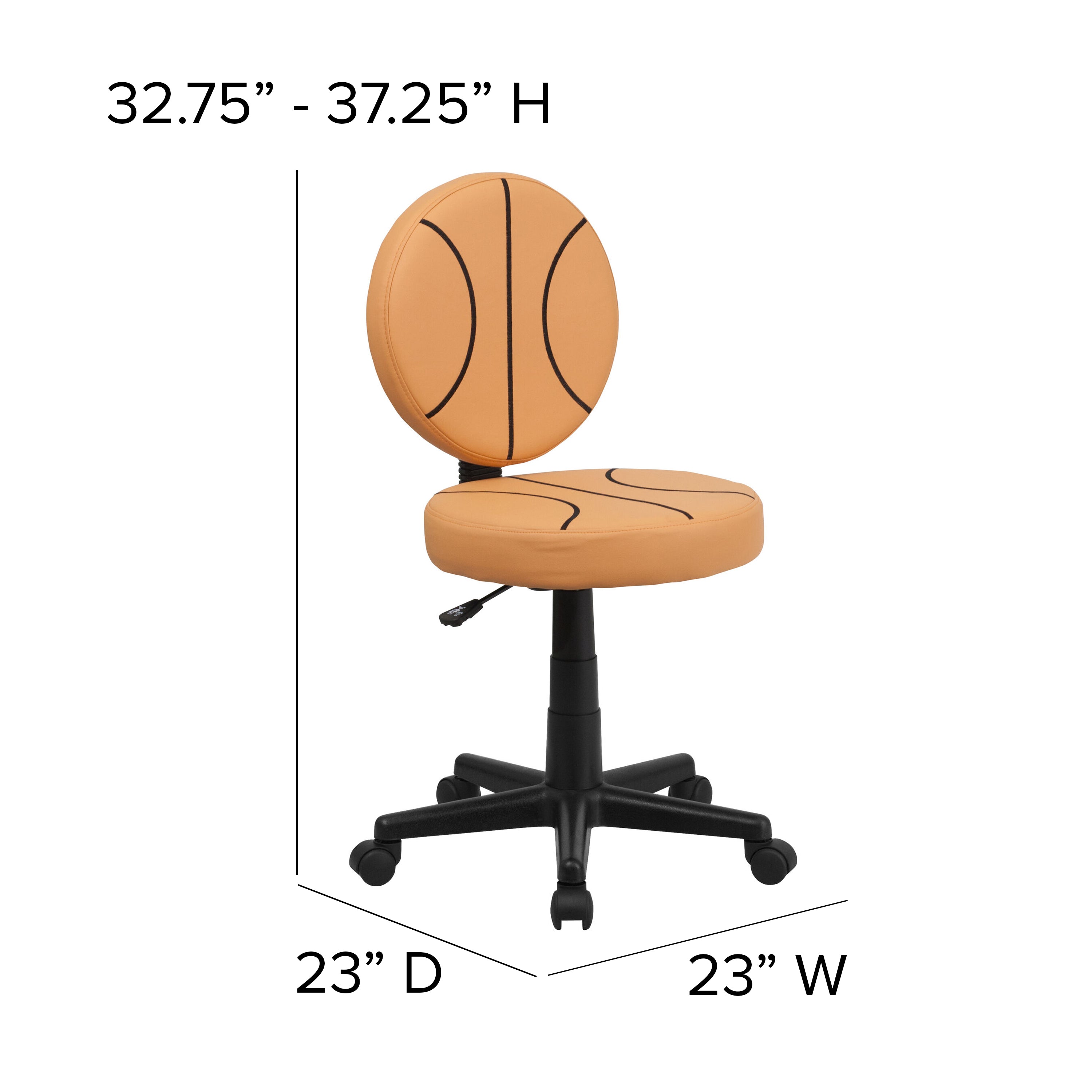 Brandon Basketball Swivel Task Office Chair