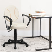 Jonathan Baseball Swivel Task Office Chair with Arms