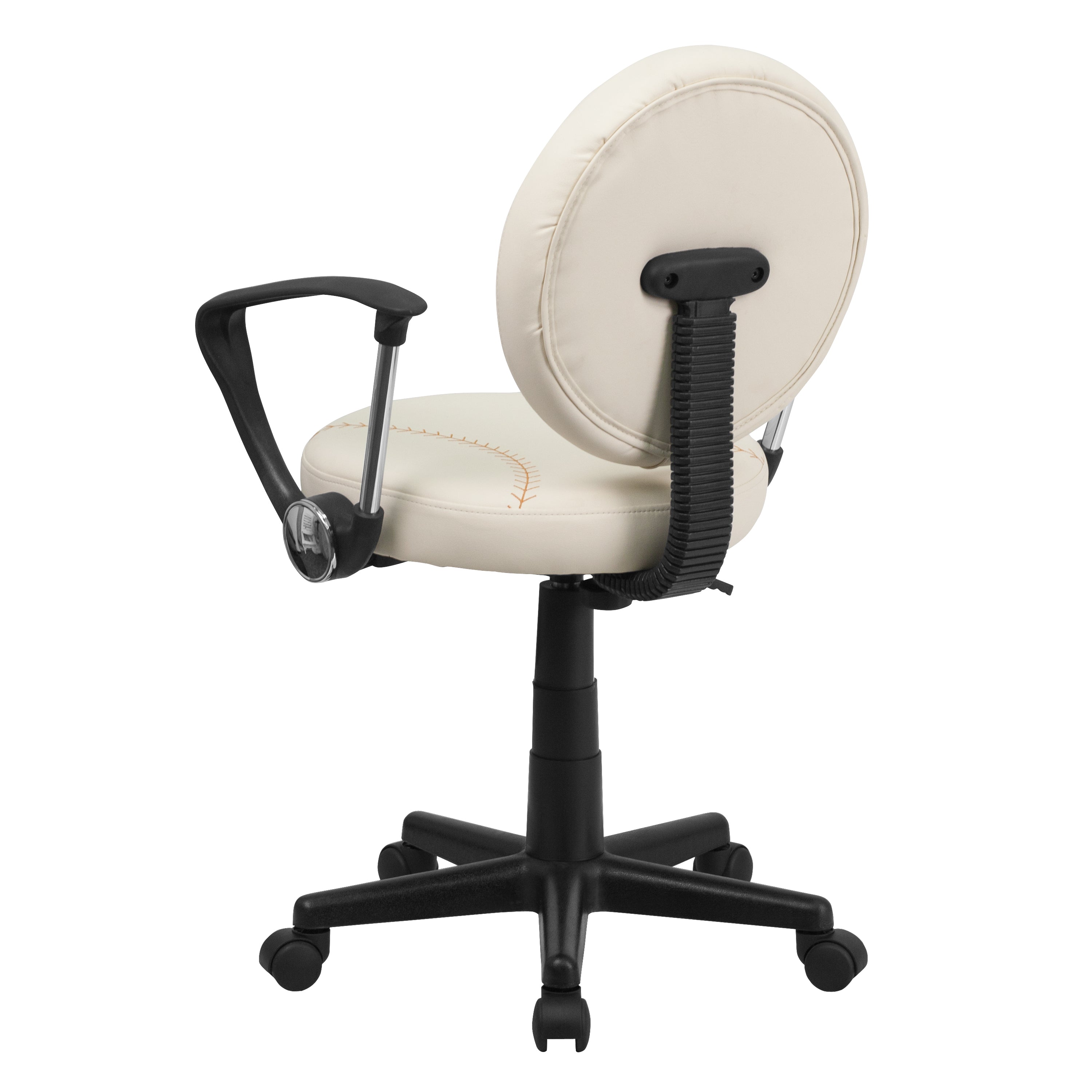 Jonathan Baseball Swivel Task Office Chair with Arms