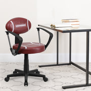 Preston Football Swivel Task Office Chair with Arms