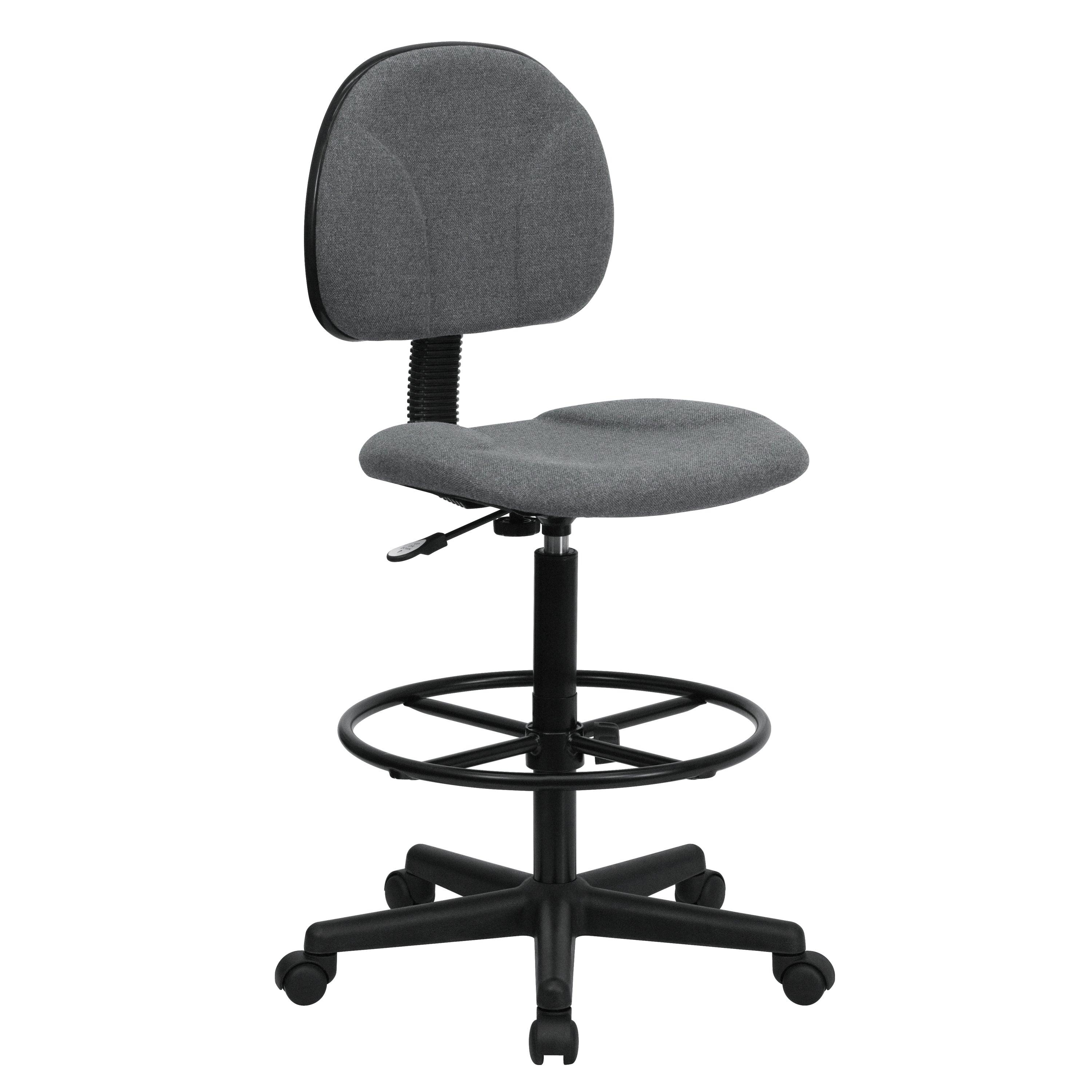 Bruce Gray Fabric Drafting Chair (Cylinders: 22.5''-27''H or 26''-30.5''H)