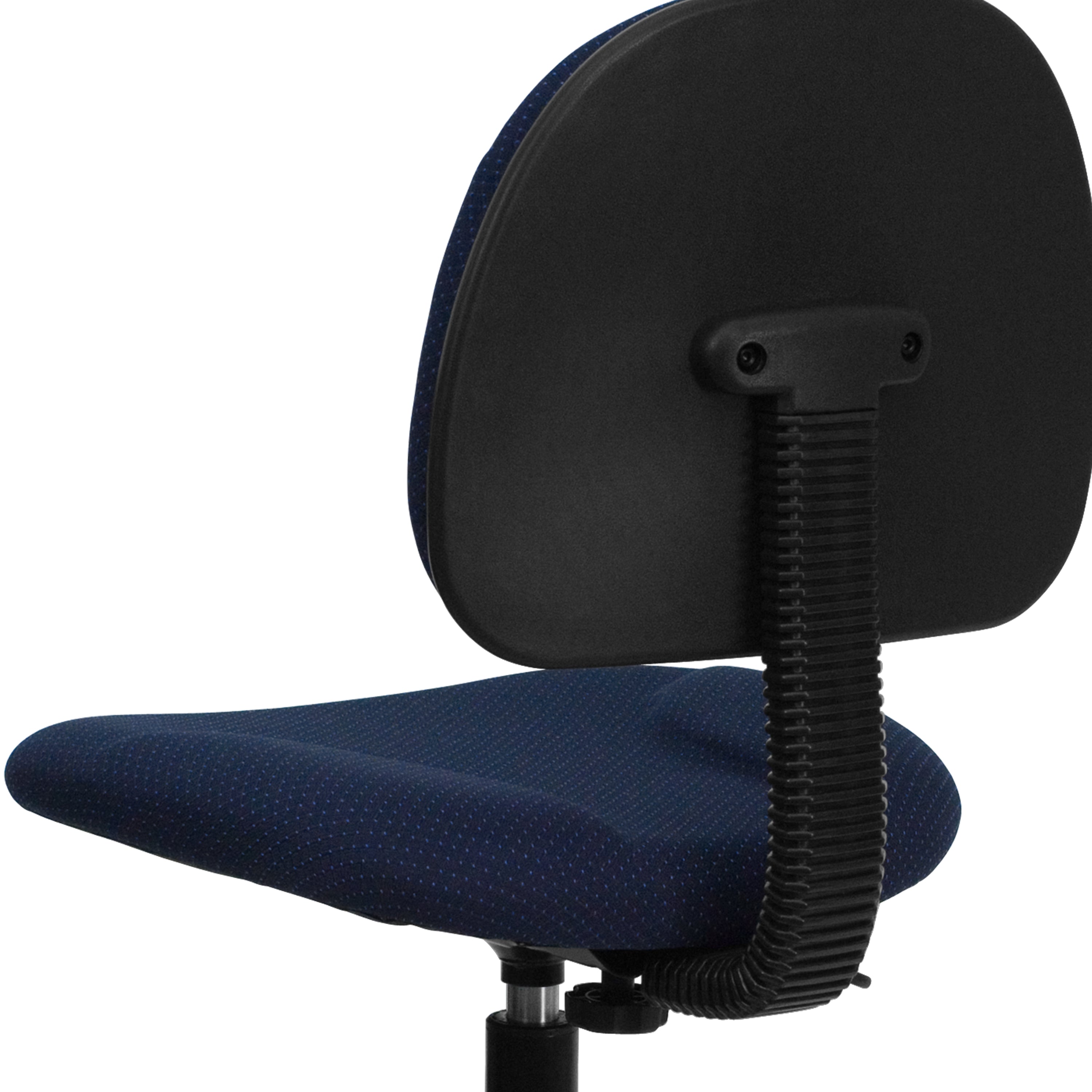 Bruce Navy Blue Patterned Fabric Drafting Chair (Cylinders: 22.5''-27''H or 26''-30.5''H)