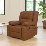 Harmony Series Cognac LeatherSoft Recliner