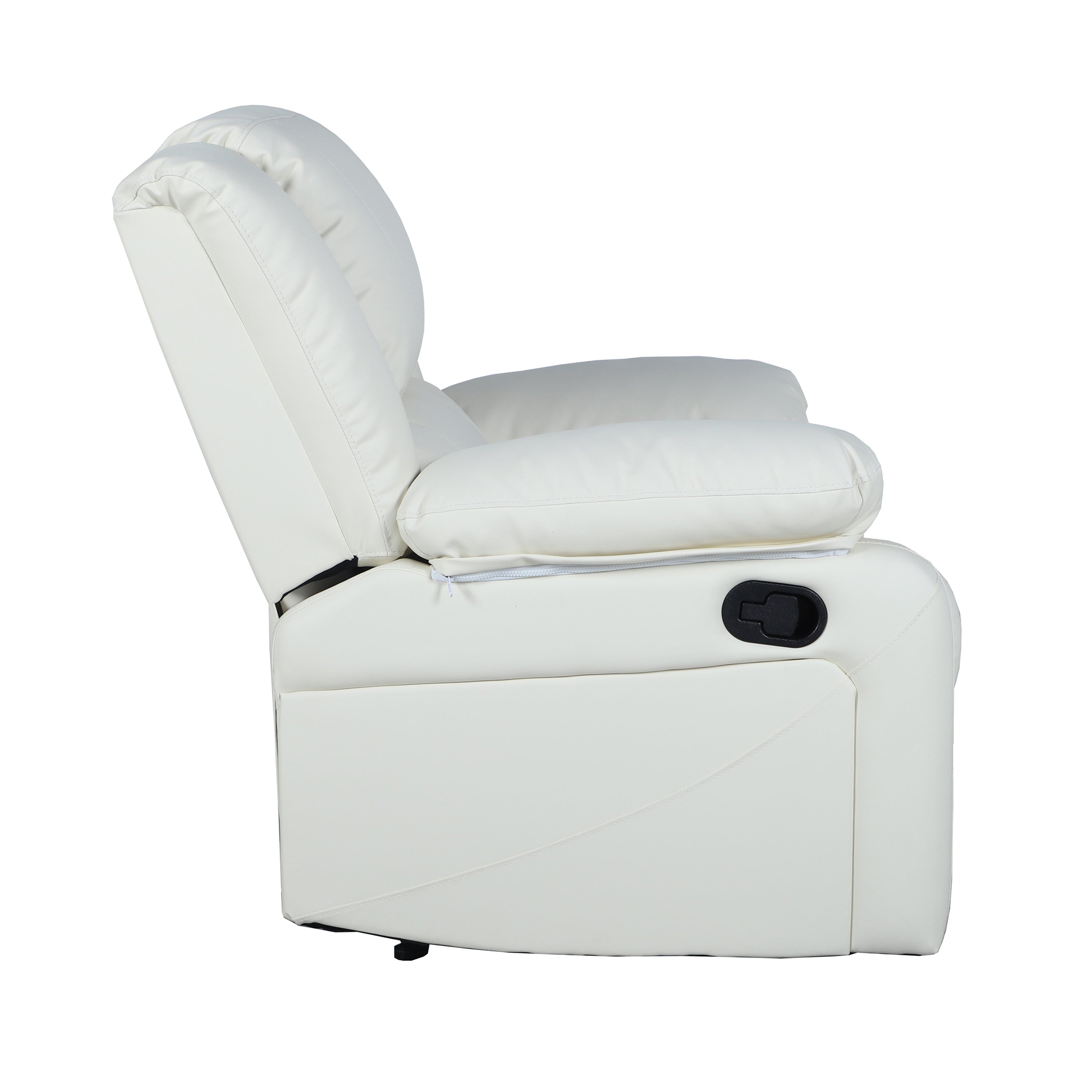 Harmony Series Cream LeatherSoft Recliner