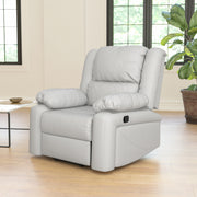 Harmony Series Cream LeatherSoft Recliner