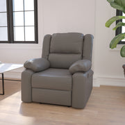 Harmony Series Gray LeatherSoft Recliner
