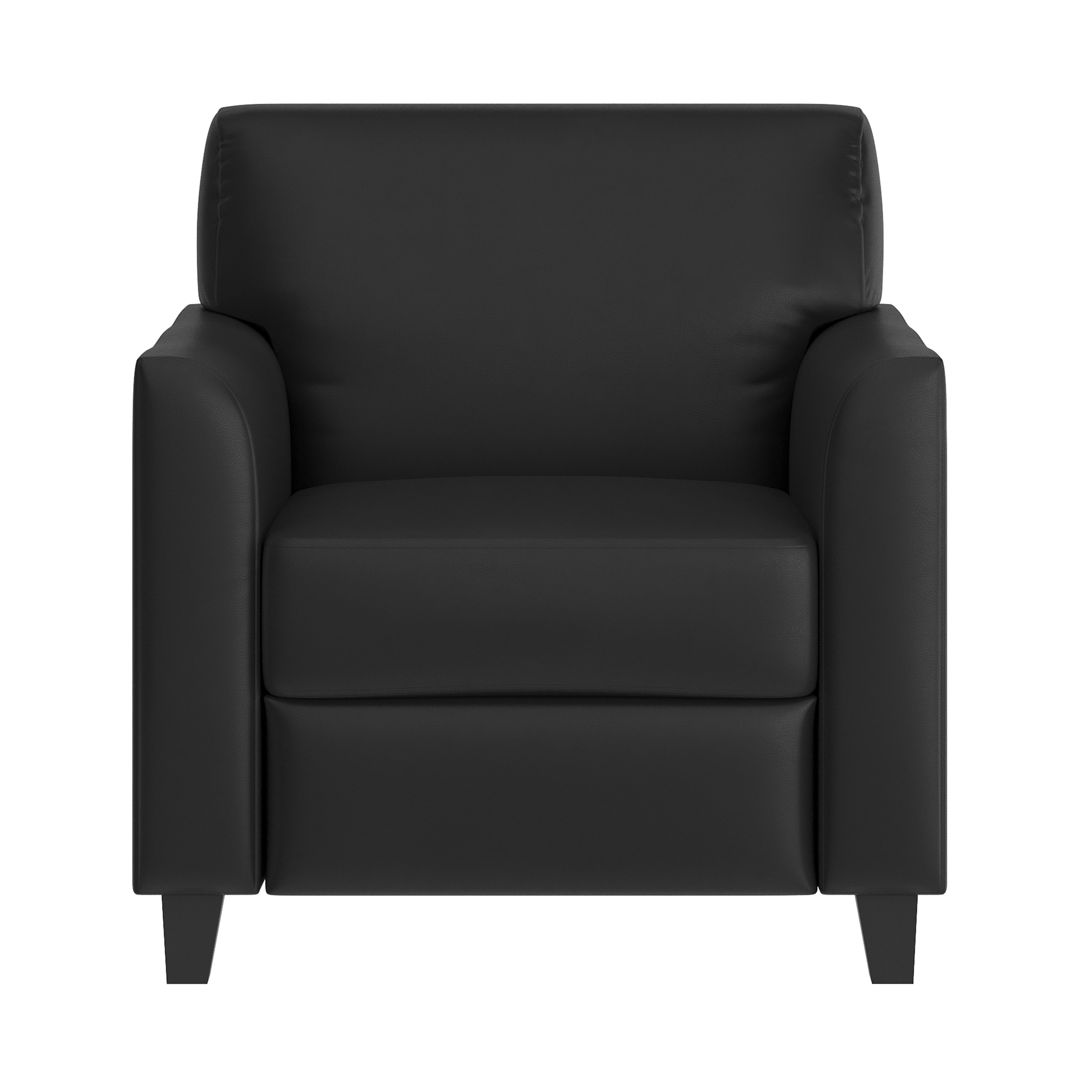 HERCULES Diplomat Series Black LeatherSoft Chair