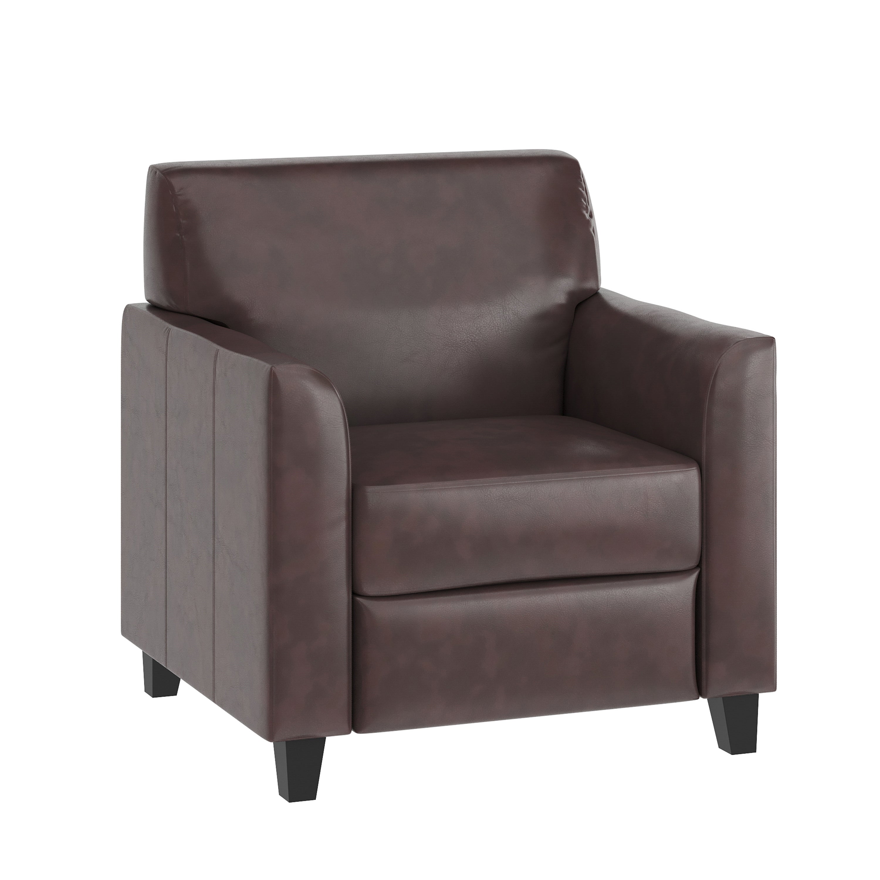 HERCULES Diplomat Series Brown LeatherSoft Chair