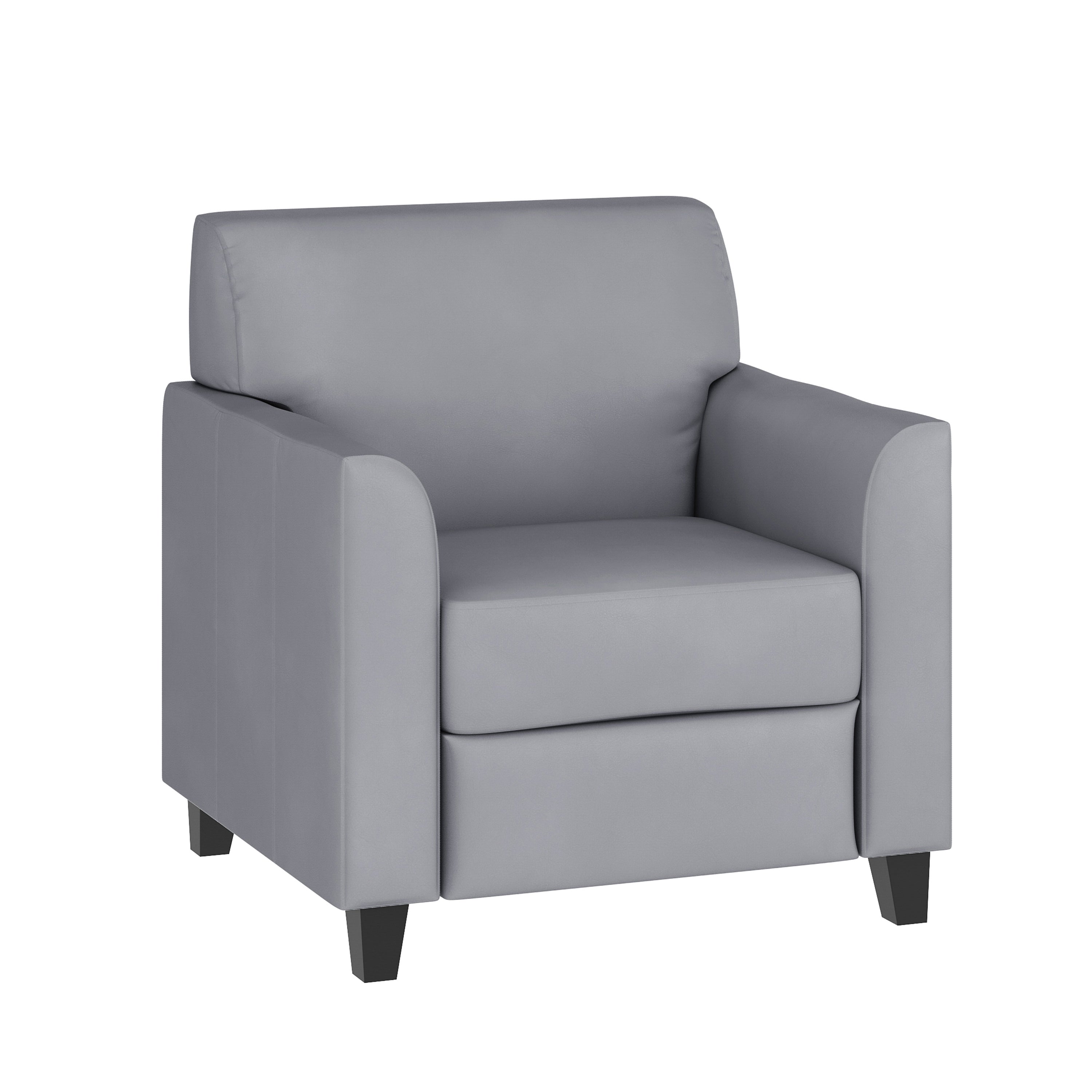 HERCULES Diplomat Series Gray LeatherSoft Chair