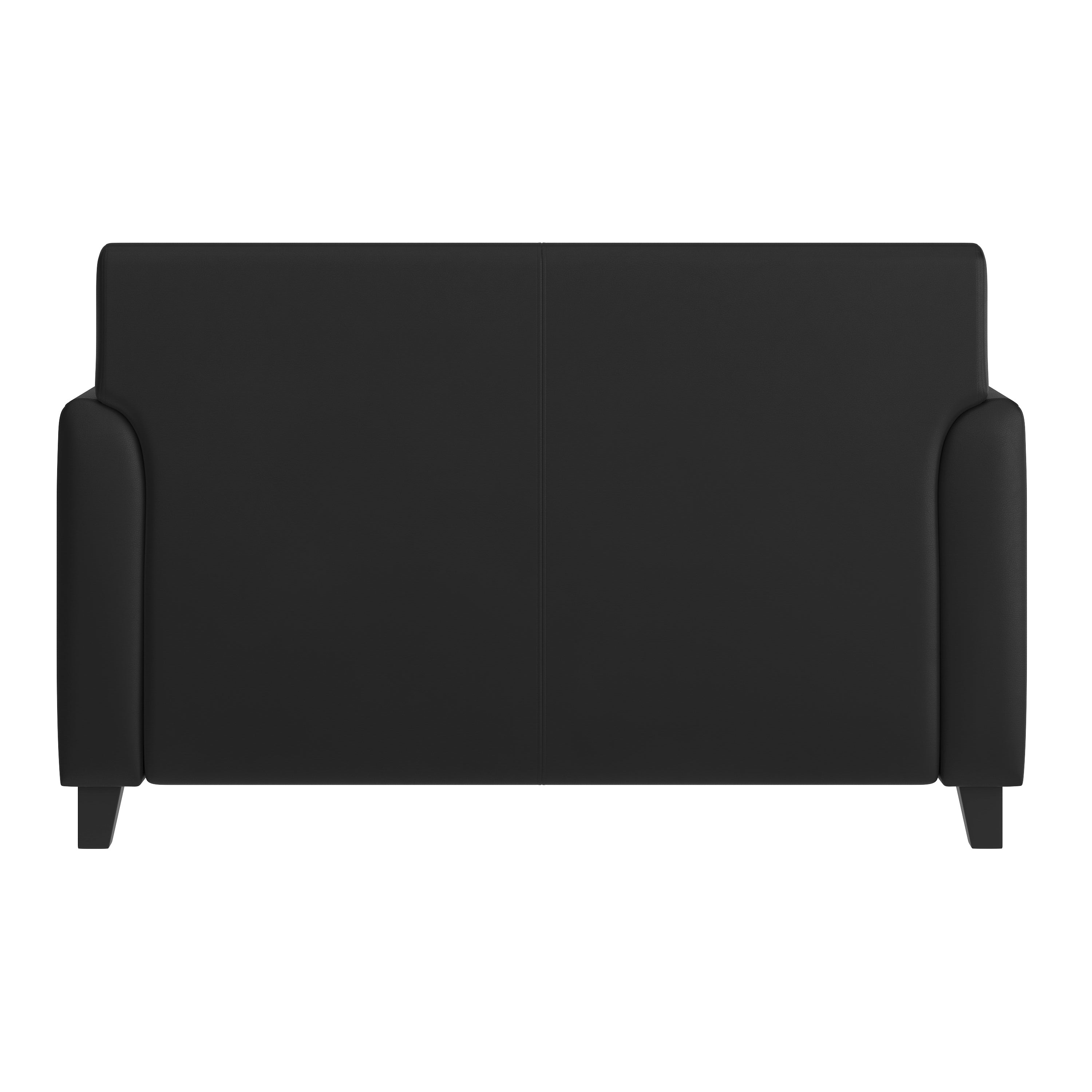 HERCULES Diplomat Series Black LeatherSoft Loveseat