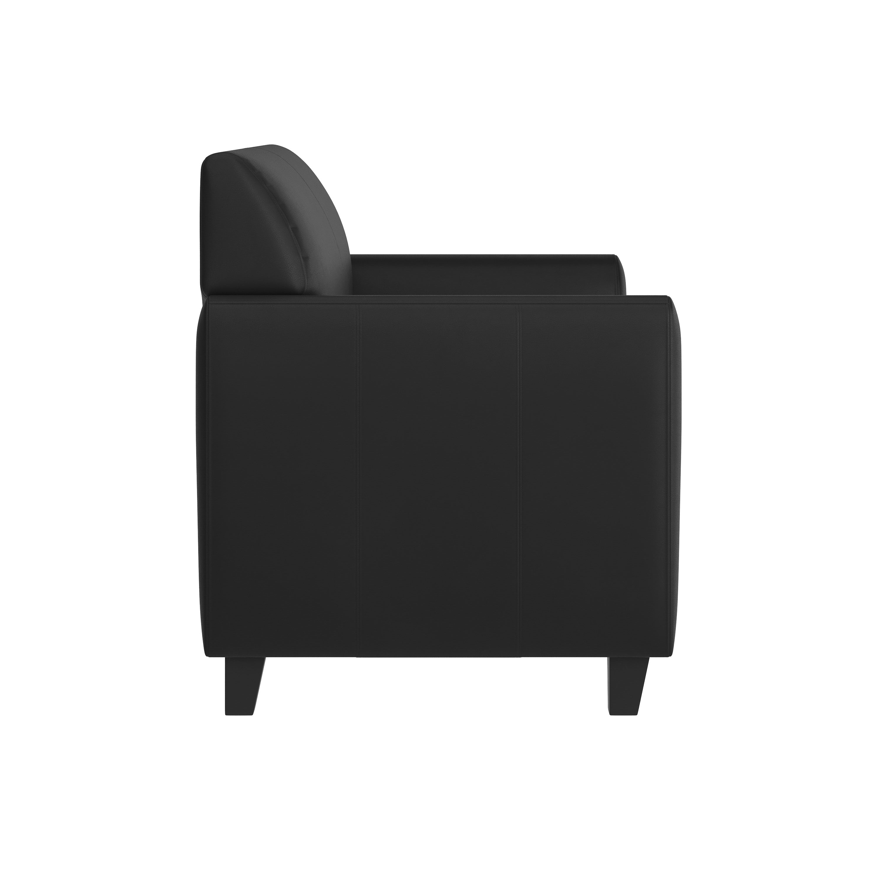HERCULES Diplomat Series Black LeatherSoft Loveseat