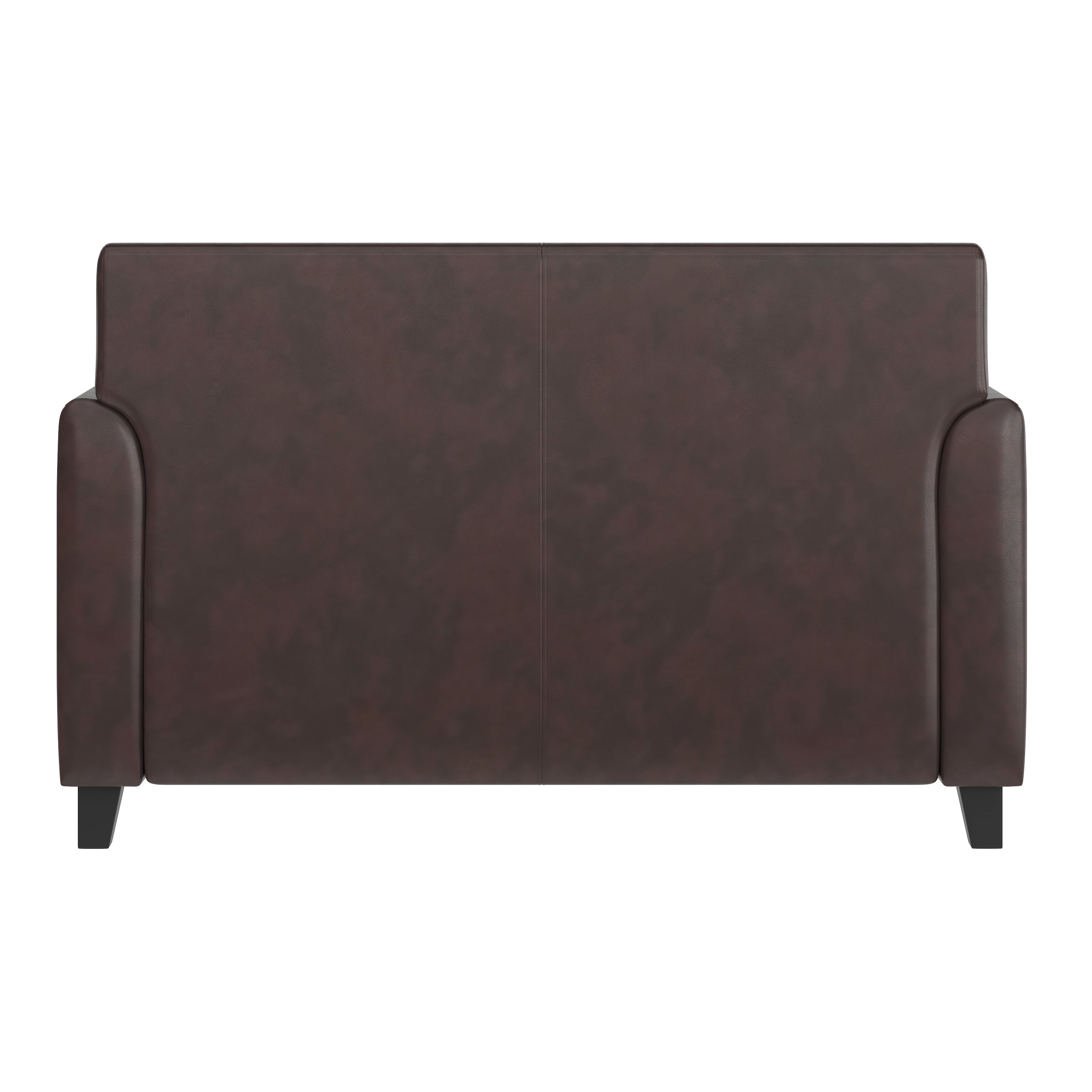 HERCULES Diplomat Series Brown LeatherSoft Loveseat