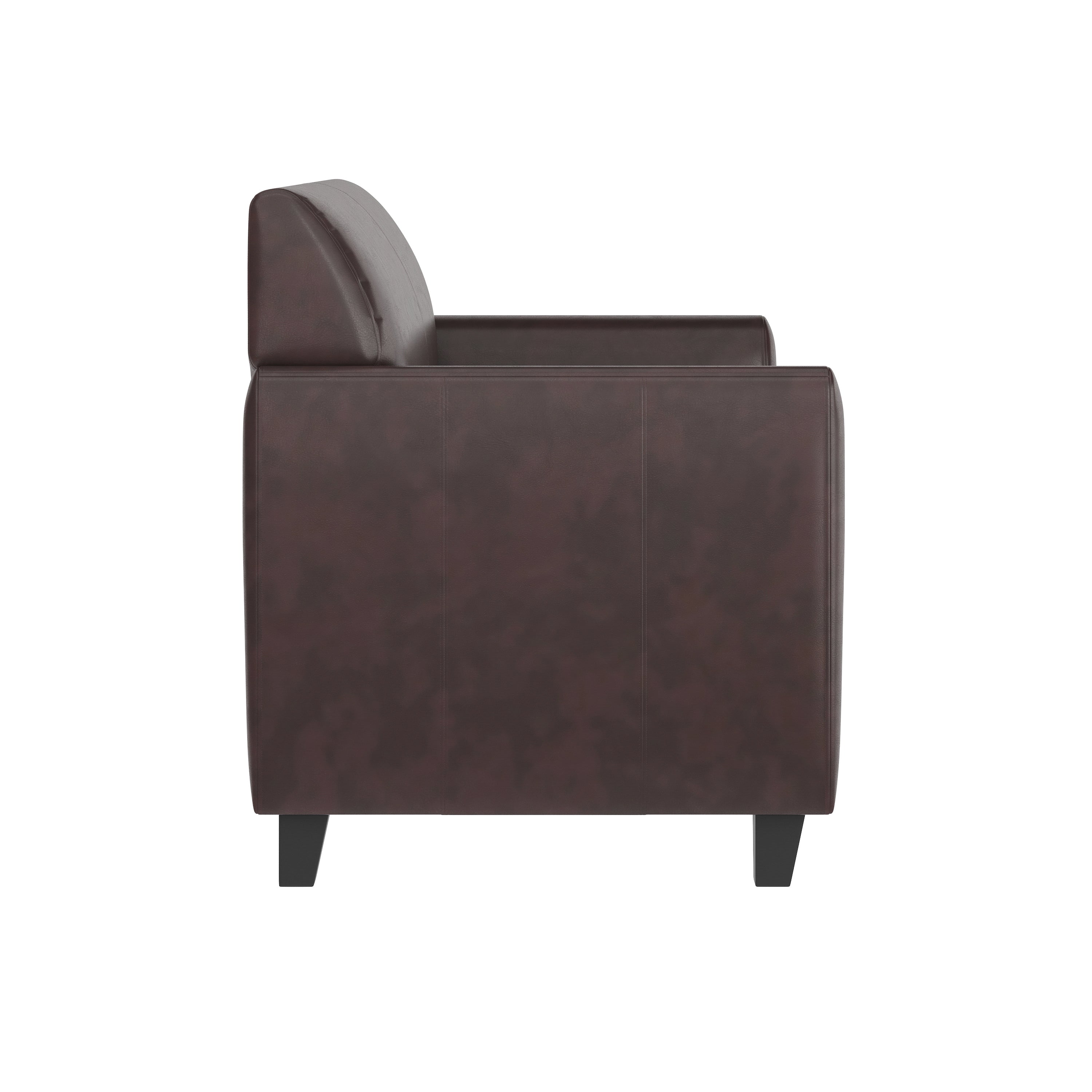 HERCULES Diplomat Series Brown LeatherSoft Loveseat