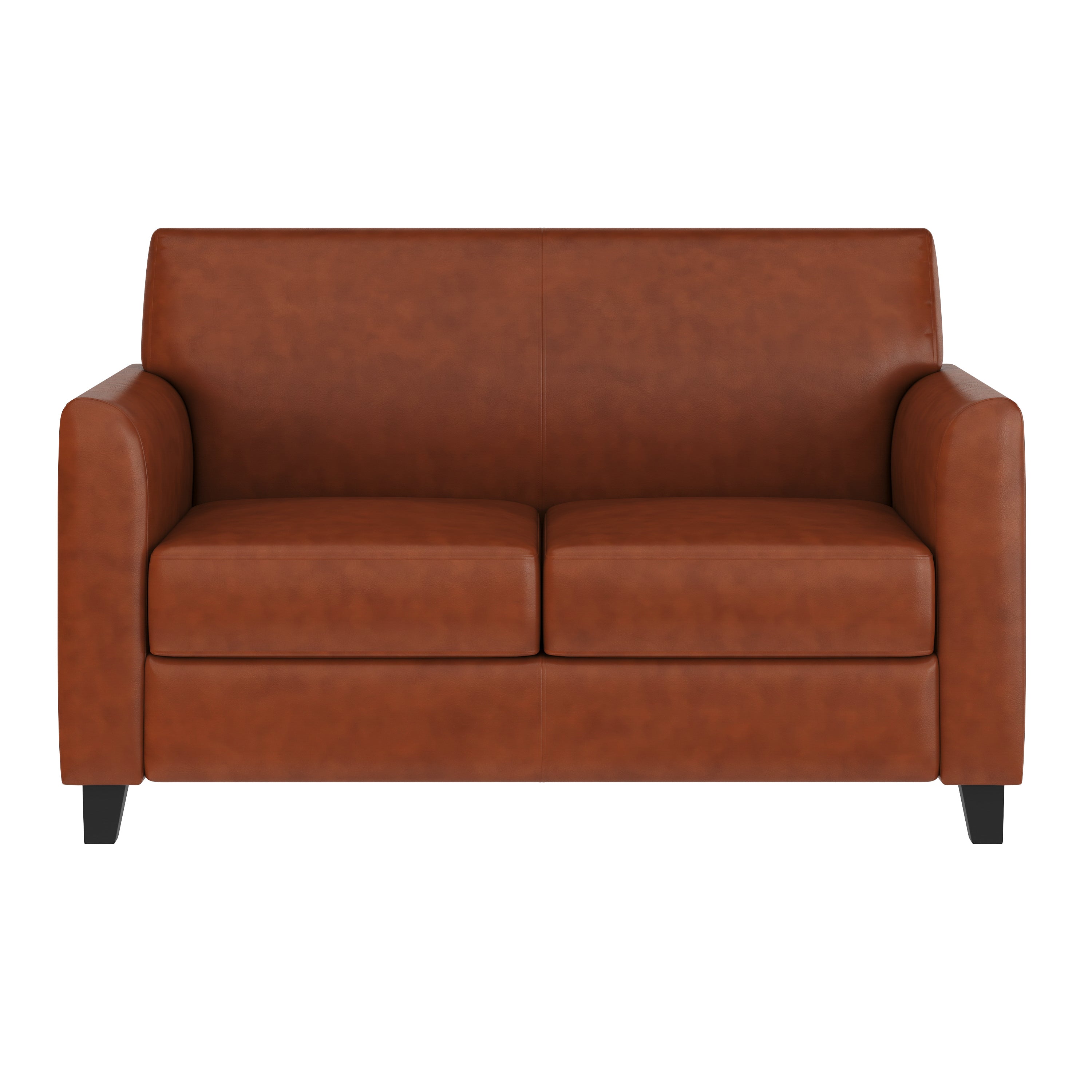 HERCULES Diplomat Series Cognac LeatherSoft Loveseat