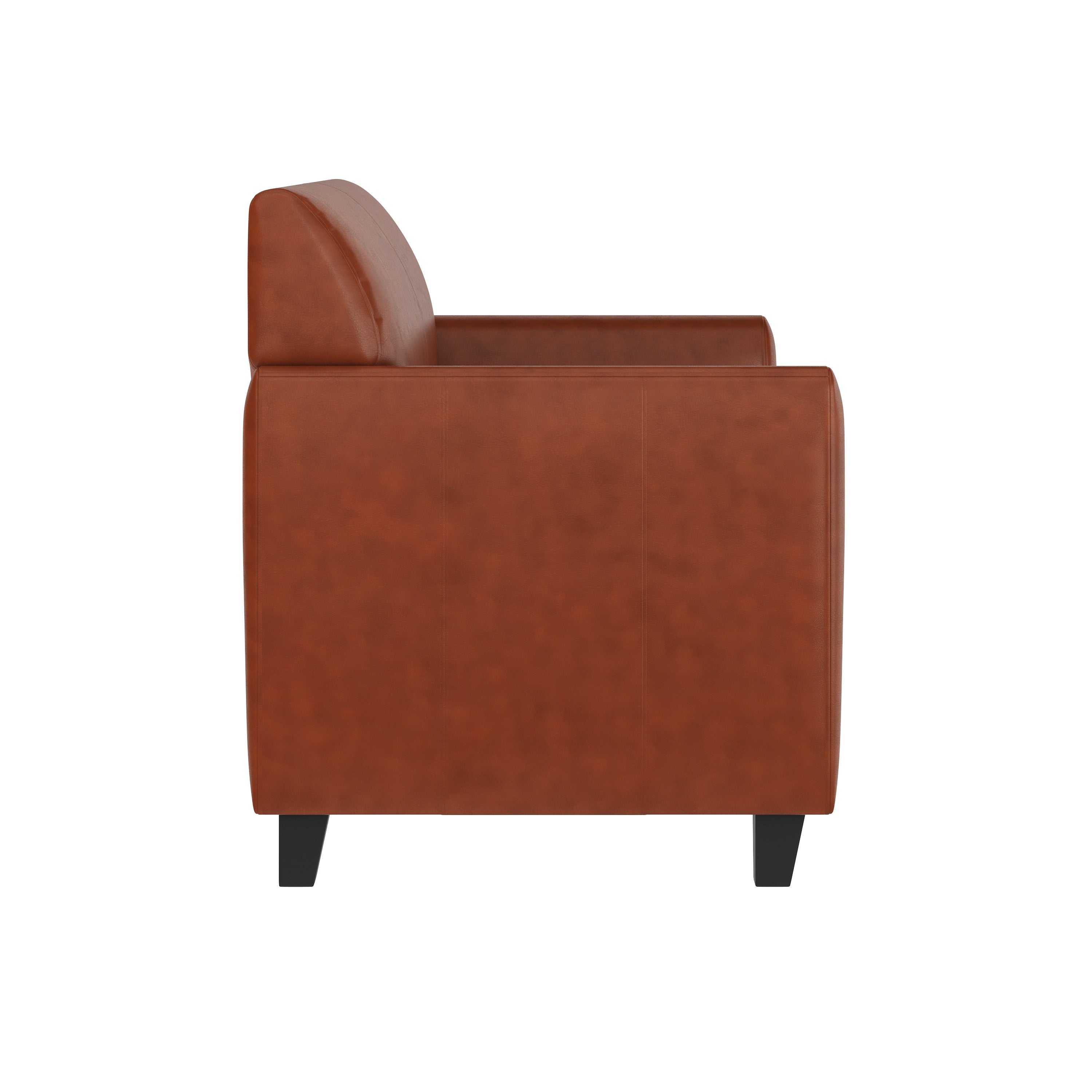 HERCULES Diplomat Series Cognac LeatherSoft Loveseat