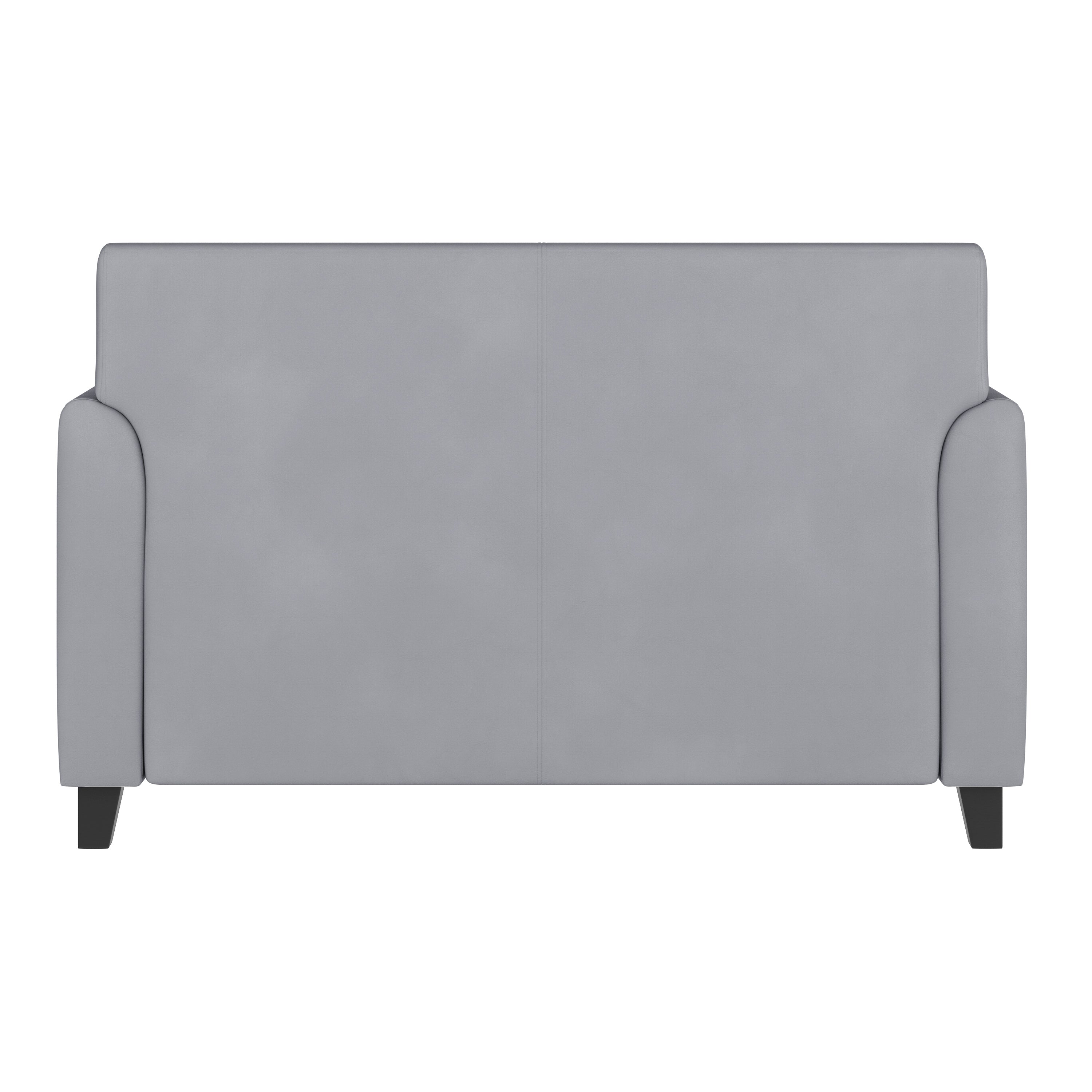 HERCULES Diplomat Series Gray LeatherSoft Loveseat