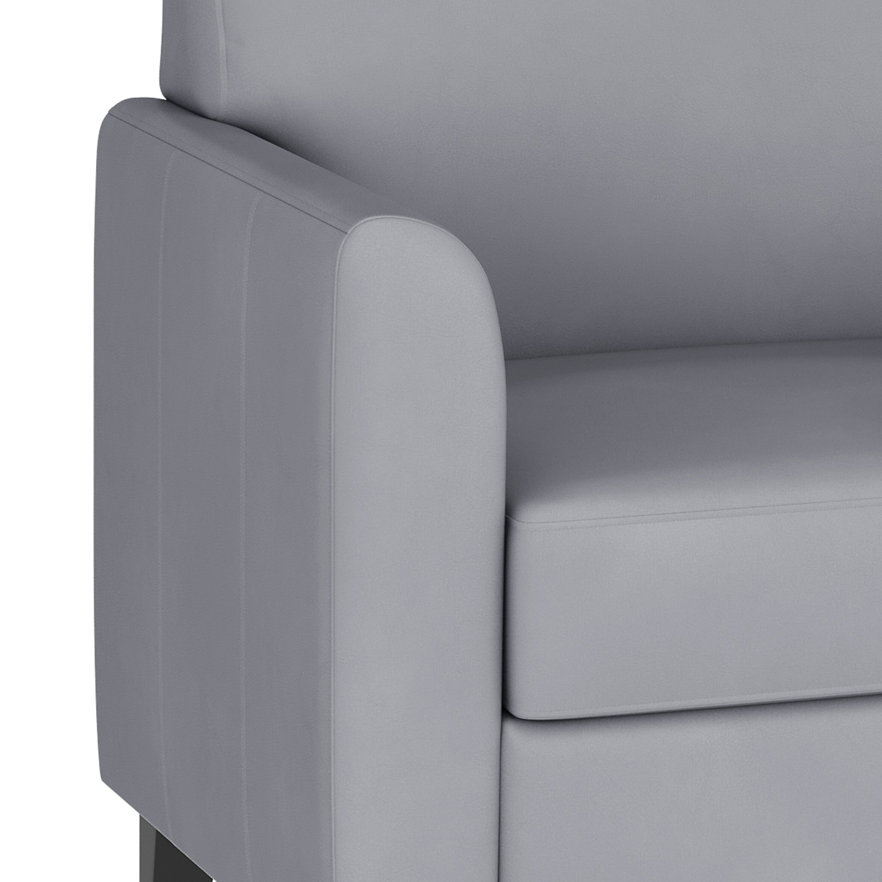 HERCULES Diplomat Series Gray LeatherSoft Loveseat
