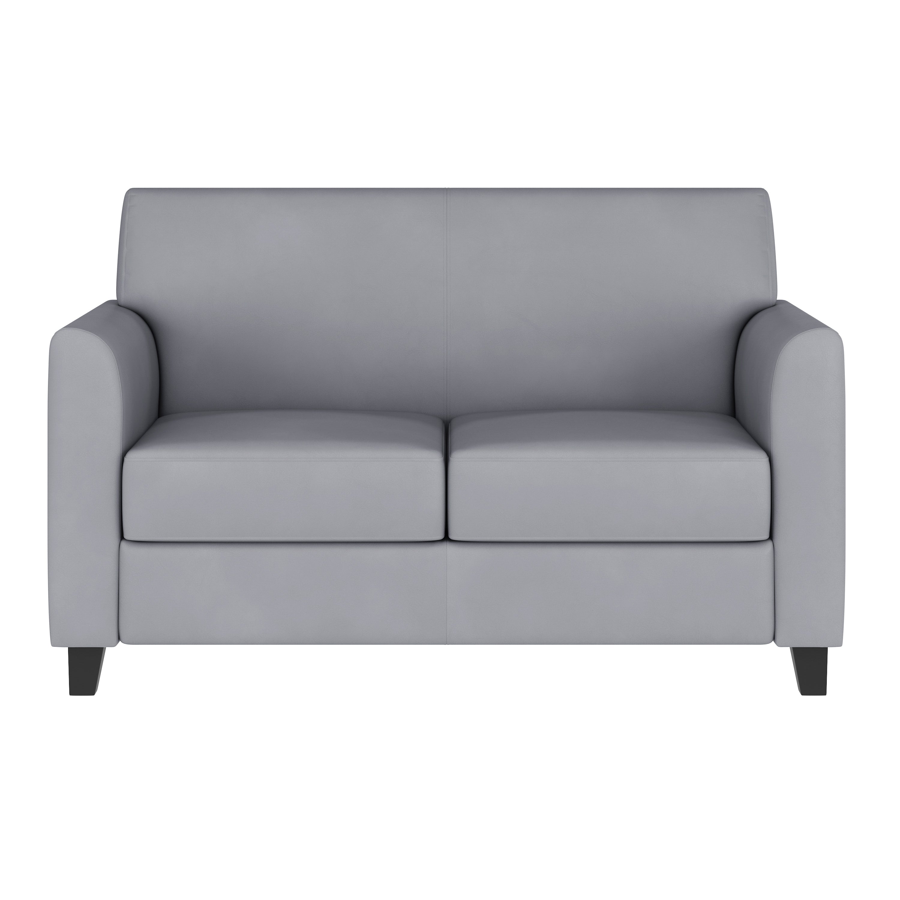 HERCULES Diplomat Series Gray LeatherSoft Loveseat
