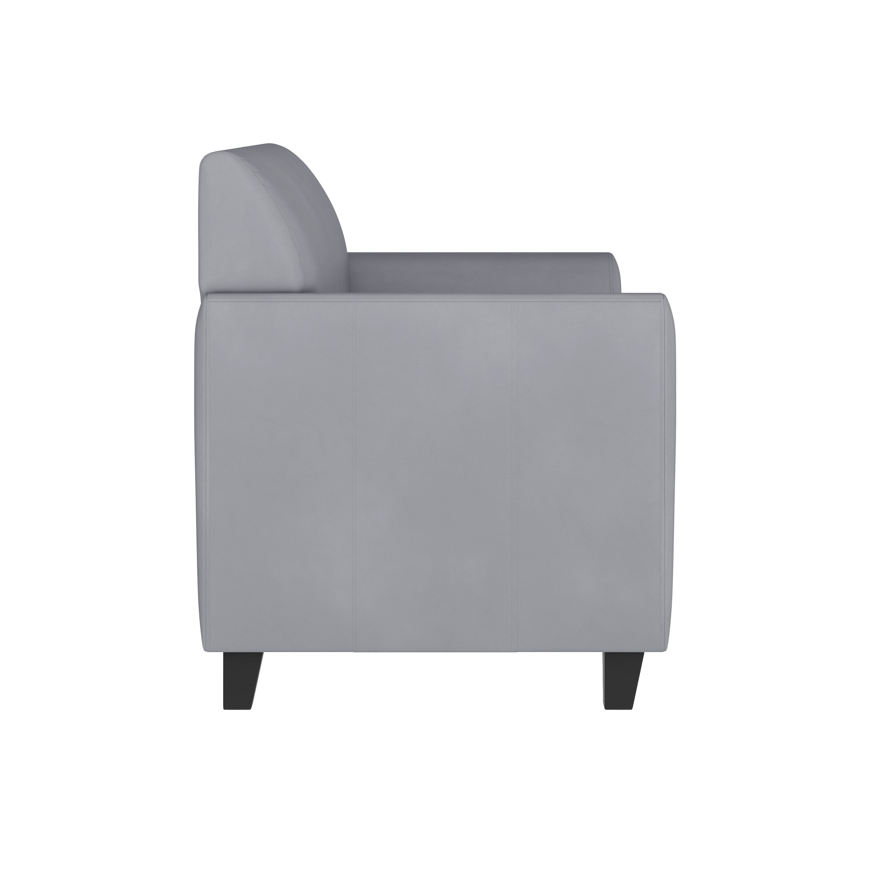 HERCULES Diplomat Series Gray LeatherSoft Loveseat