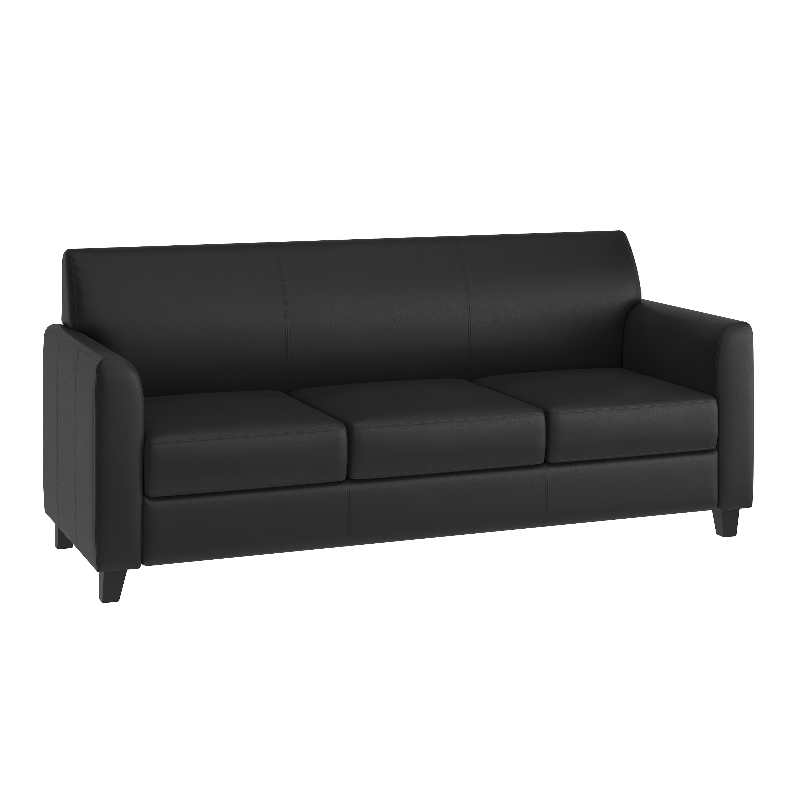 HERCULES Diplomat Series Black LeatherSoft Sofa