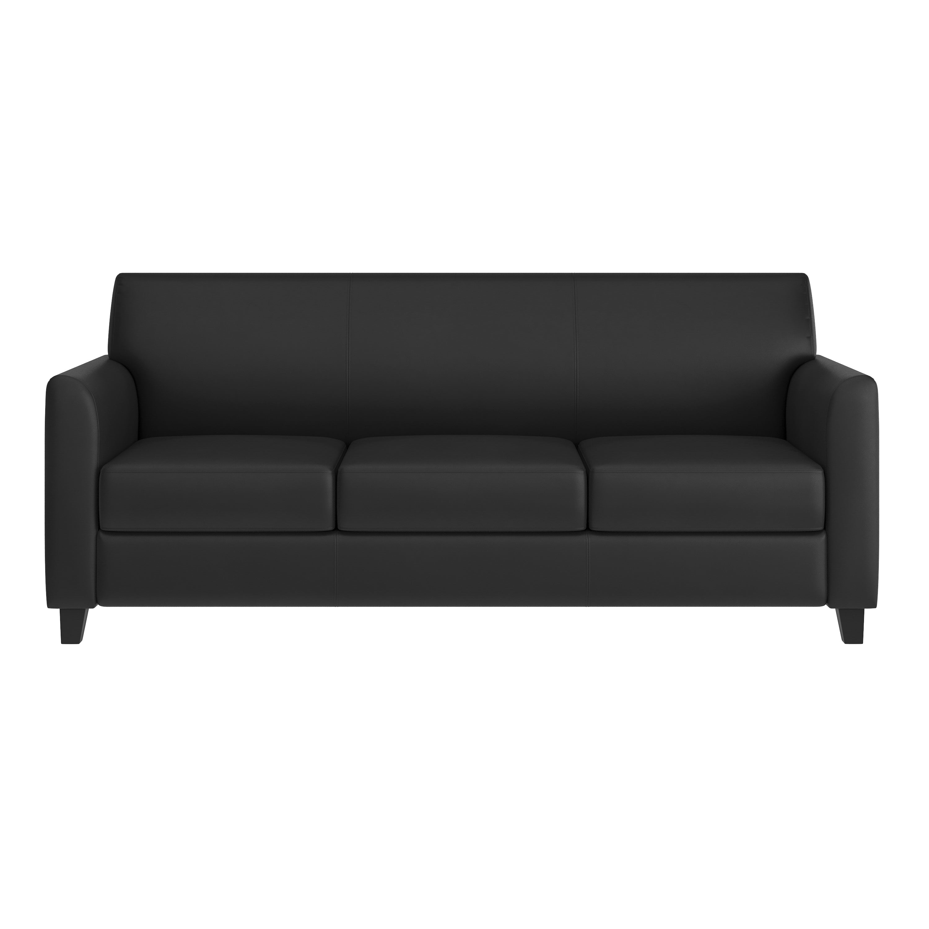 HERCULES Diplomat Series Black LeatherSoft Sofa