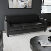 HERCULES Diplomat Series Black LeatherSoft Sofa
