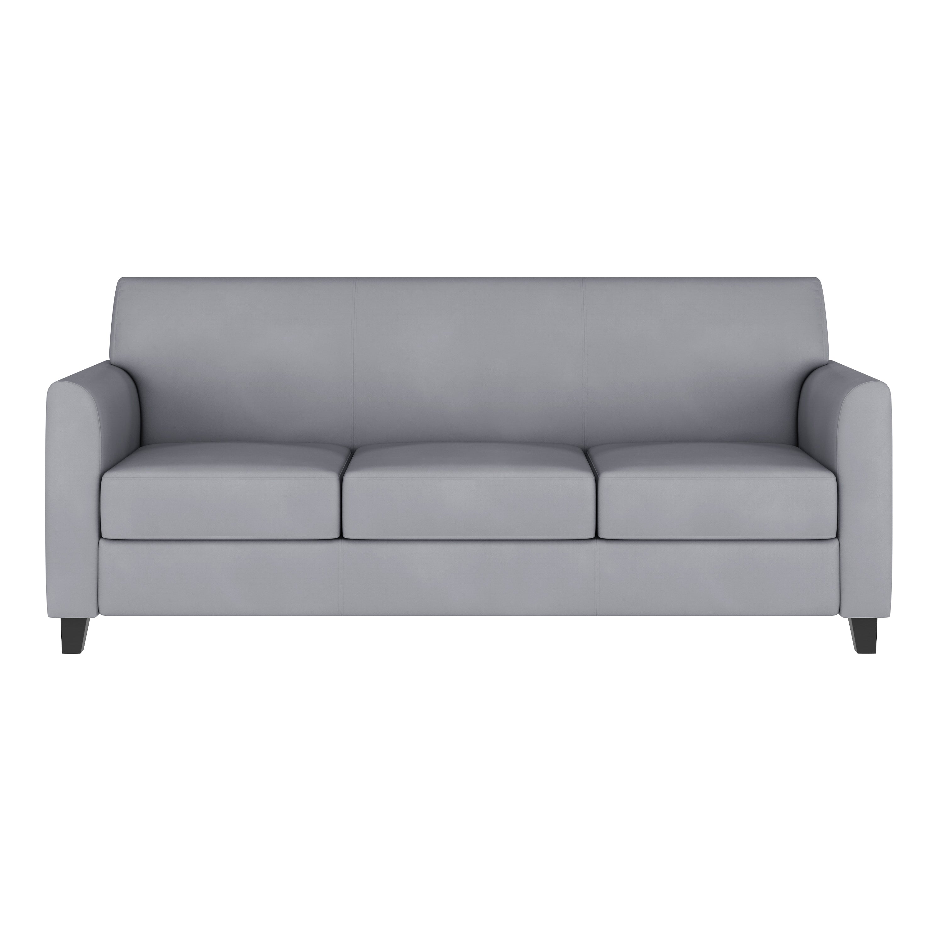 HERCULES Diplomat Series Gray LeatherSoft Sofa
