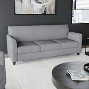 HERCULES Diplomat Series Gray LeatherSoft Sofa