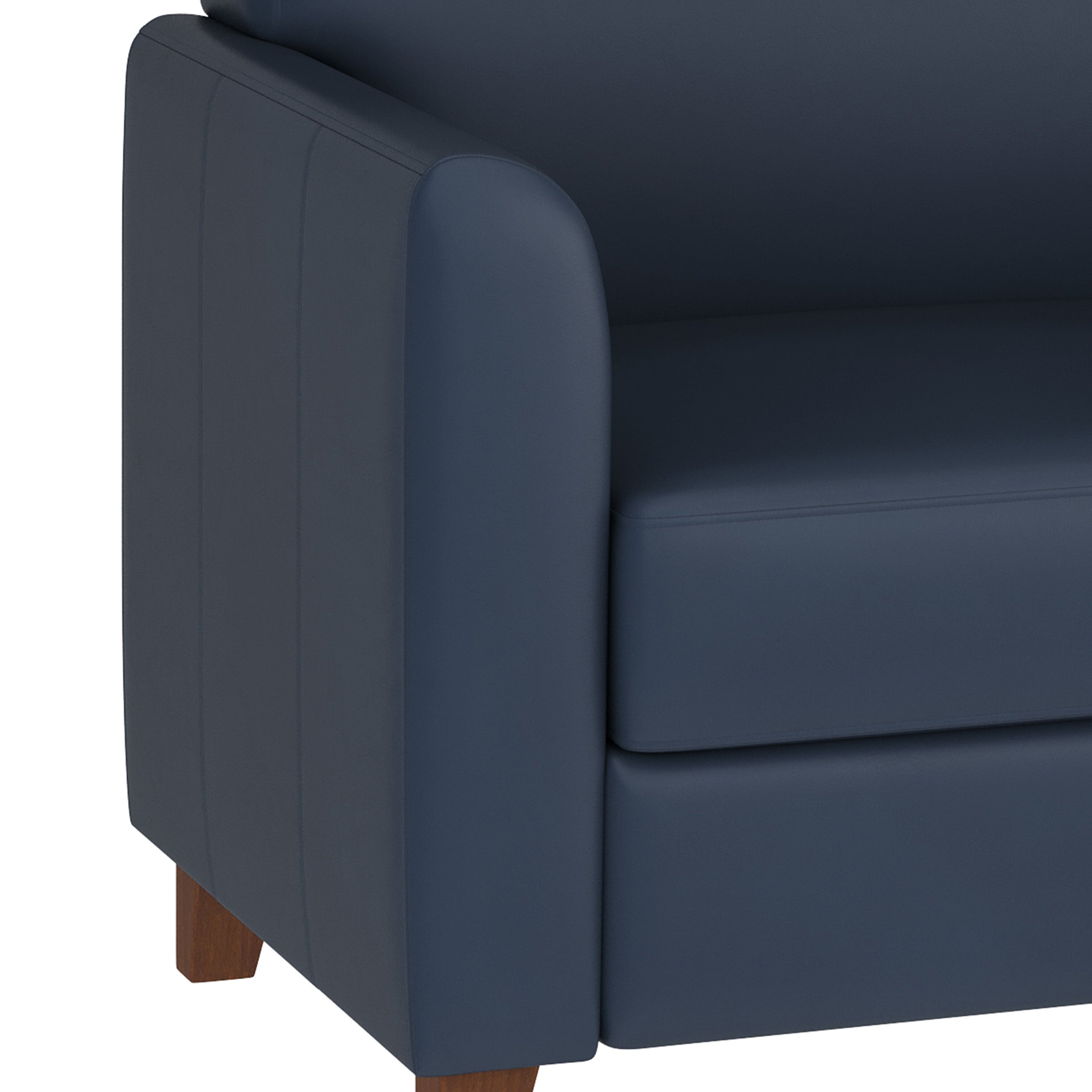 HERCULES Diplomat Series Navy LeatherSoft Sofa