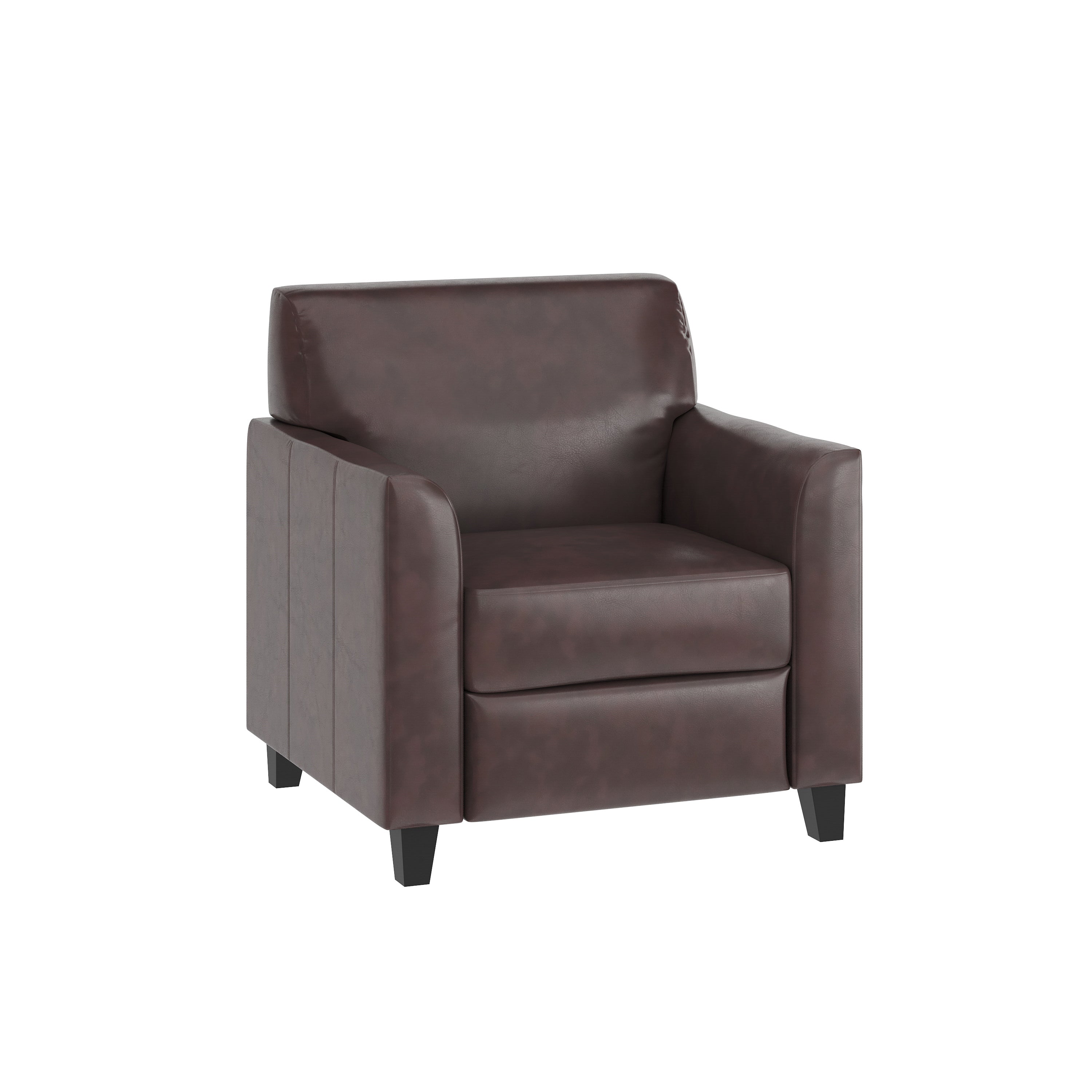 HERCULES Diplomat Series Reception Set in Brown LeatherSoft