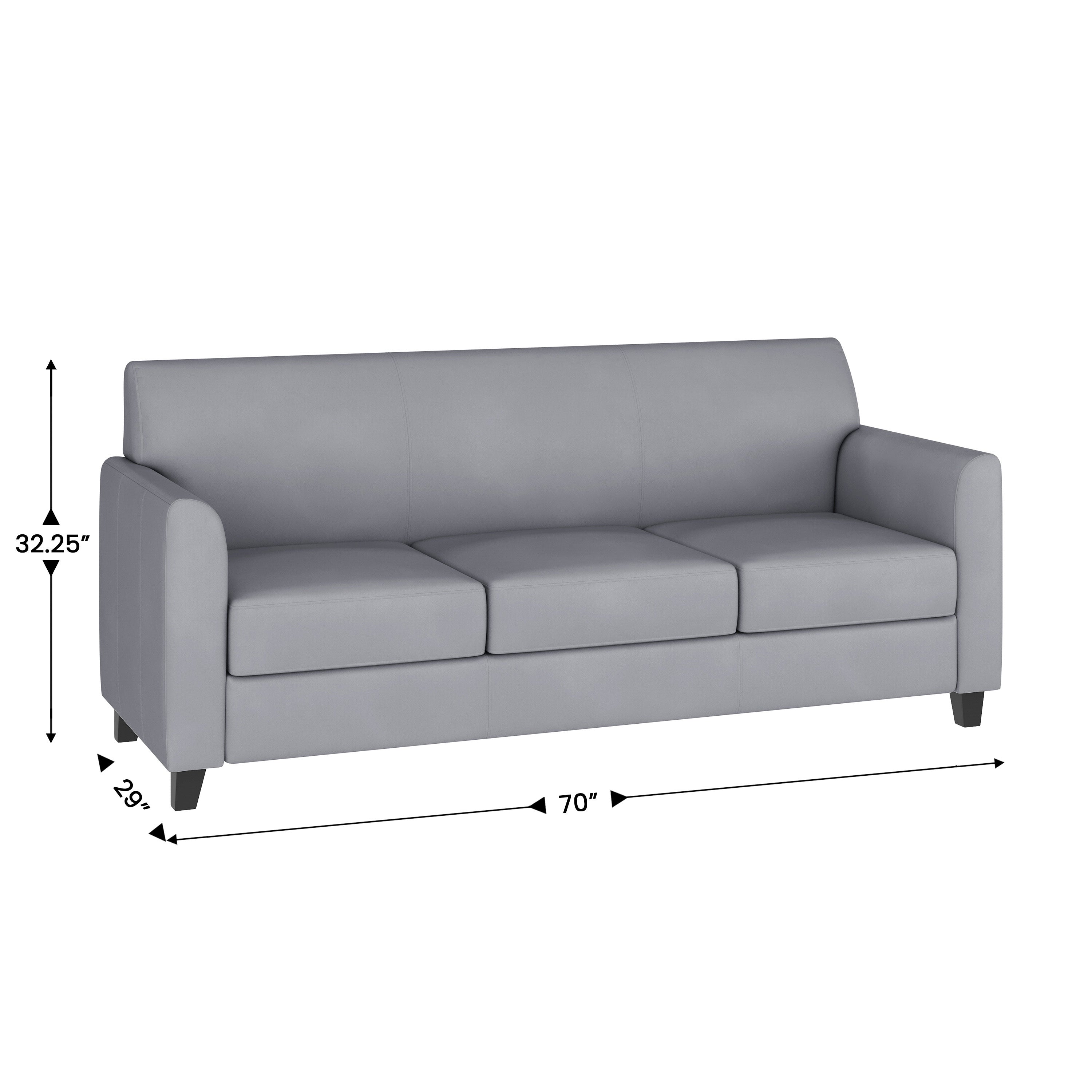 HERCULES Diplomat Series Reception Set in Gray LeatherSoft