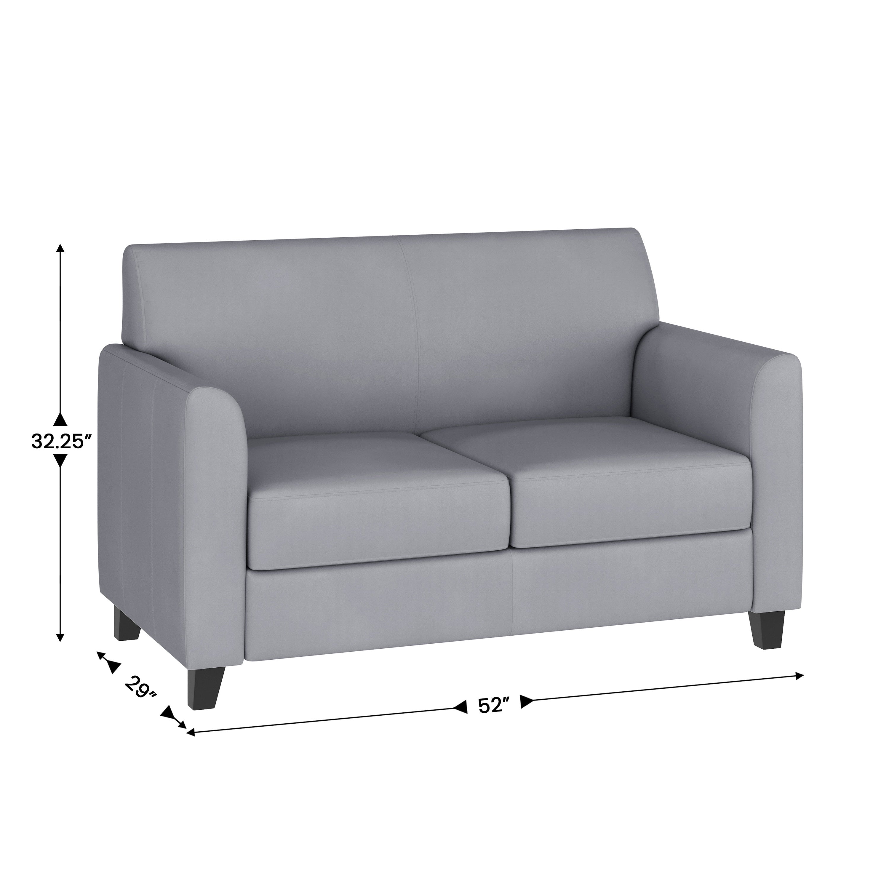 HERCULES Diplomat Series Reception Set in Gray LeatherSoft