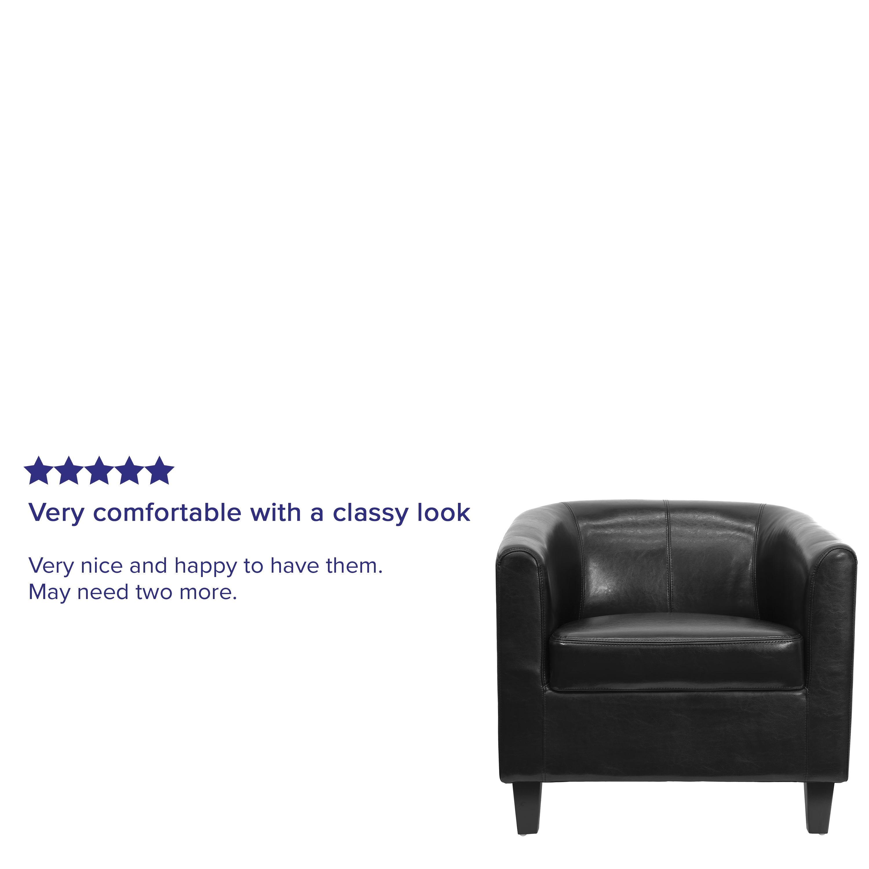 Katie Black LeatherSoft Lounge Chair