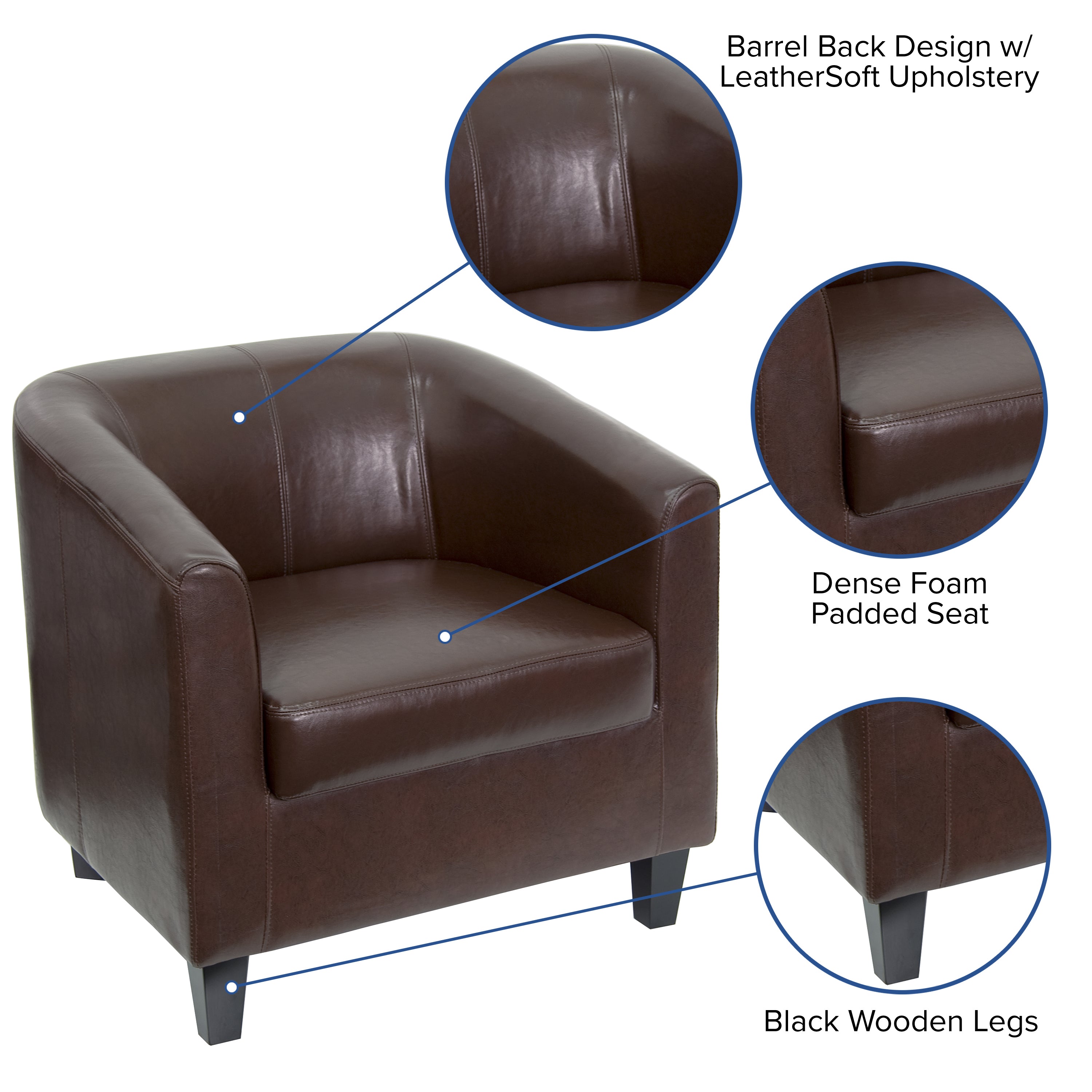 Katie Brown LeatherSoft Lounge Chair