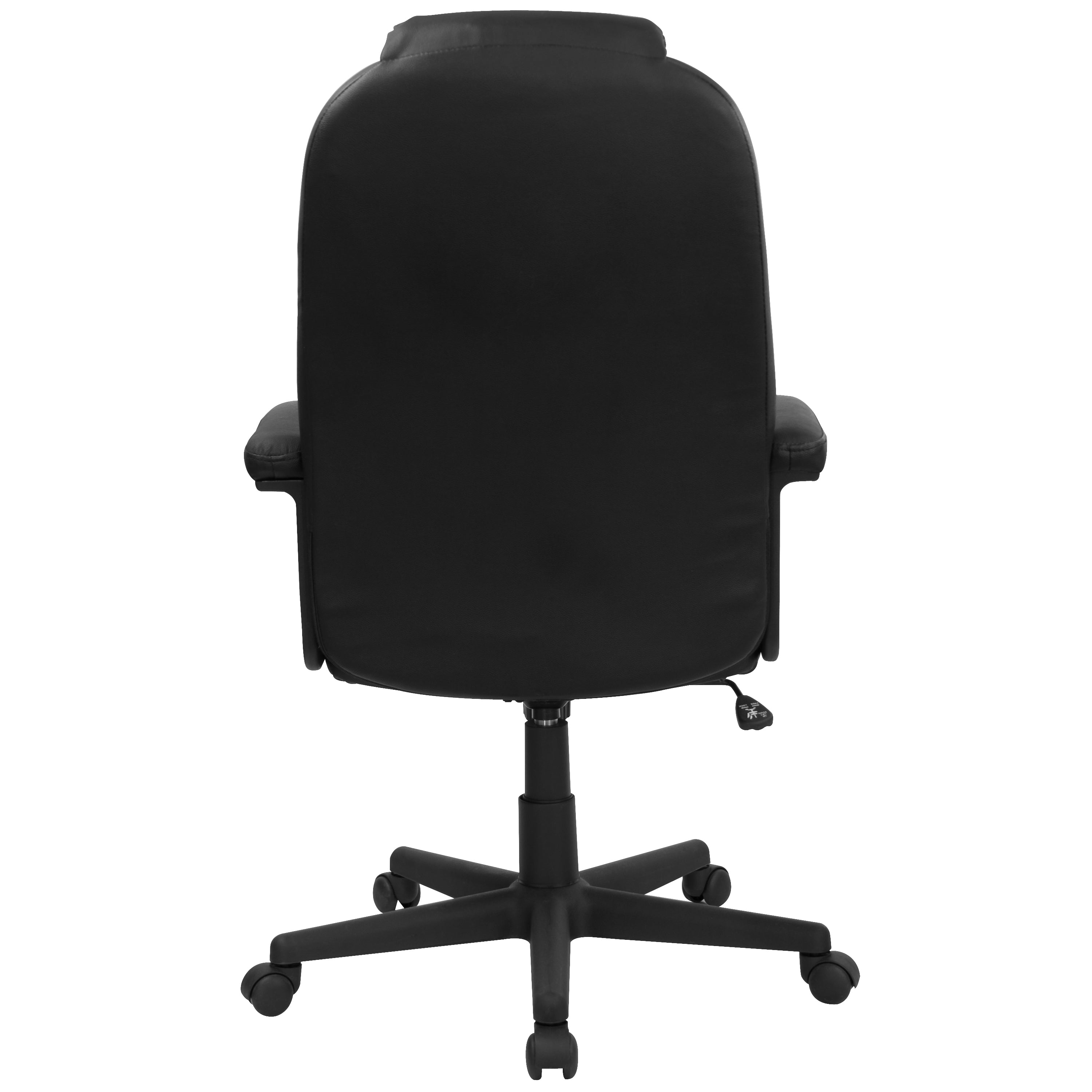 Hansel High Back Black LeatherSoft Executive Swivel Office Chair with Arms
