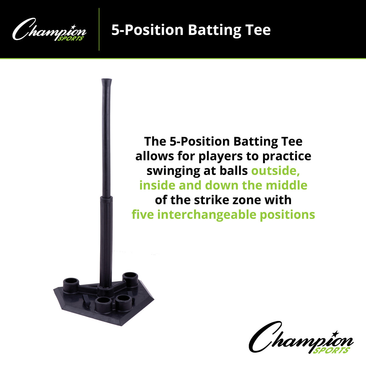 5 Position Batting Tee
