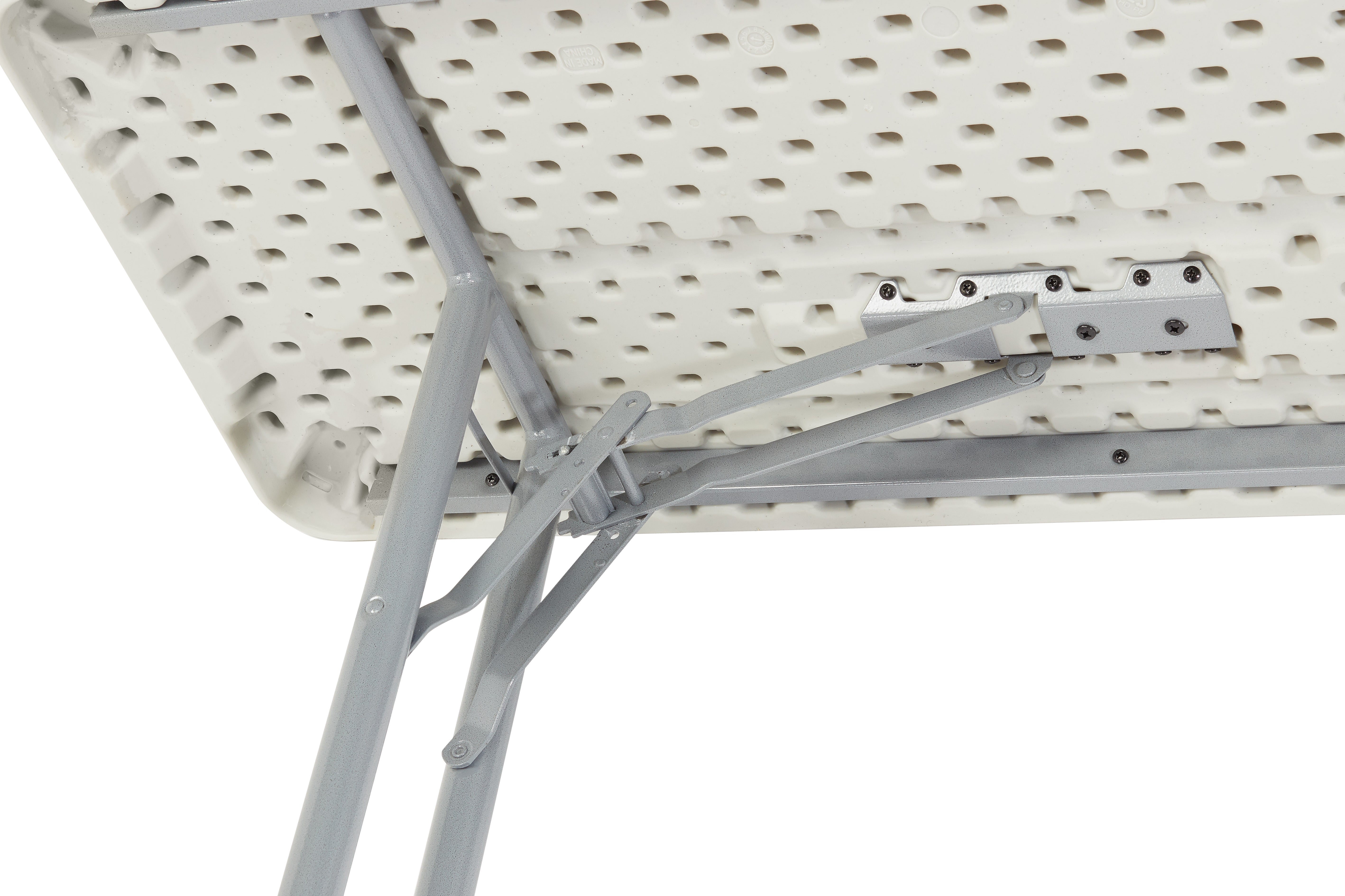NPS® 18" x 60" Heavy Duty Seminar Folding Table, Surface Color: Speckled Grey, Frame Color: Grey