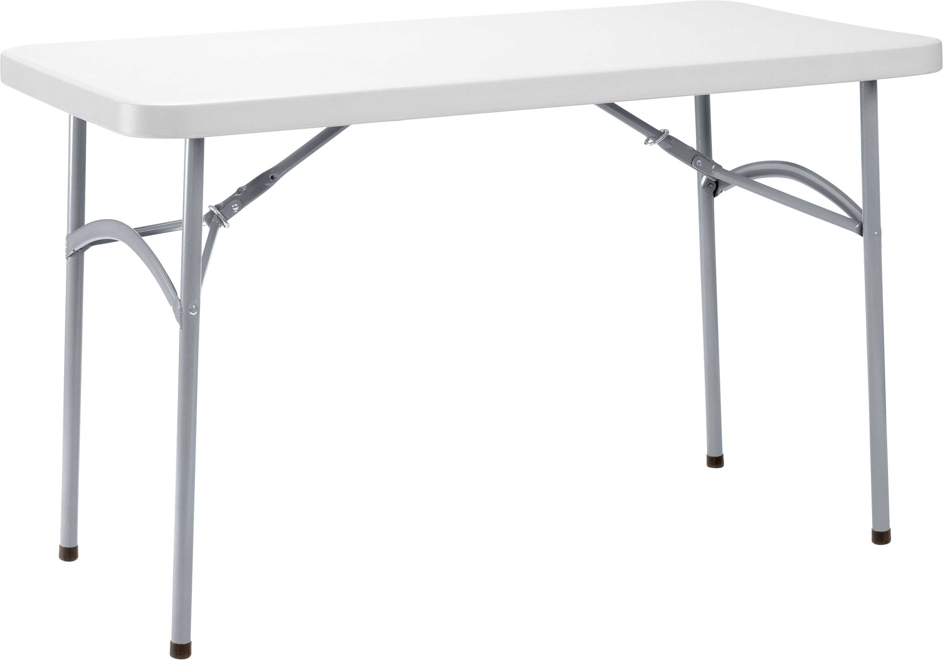 NPS® 24" x 48" Heavy Duty Folding Table, Surface Color: Speckled Grey, Frame Color: Grey
