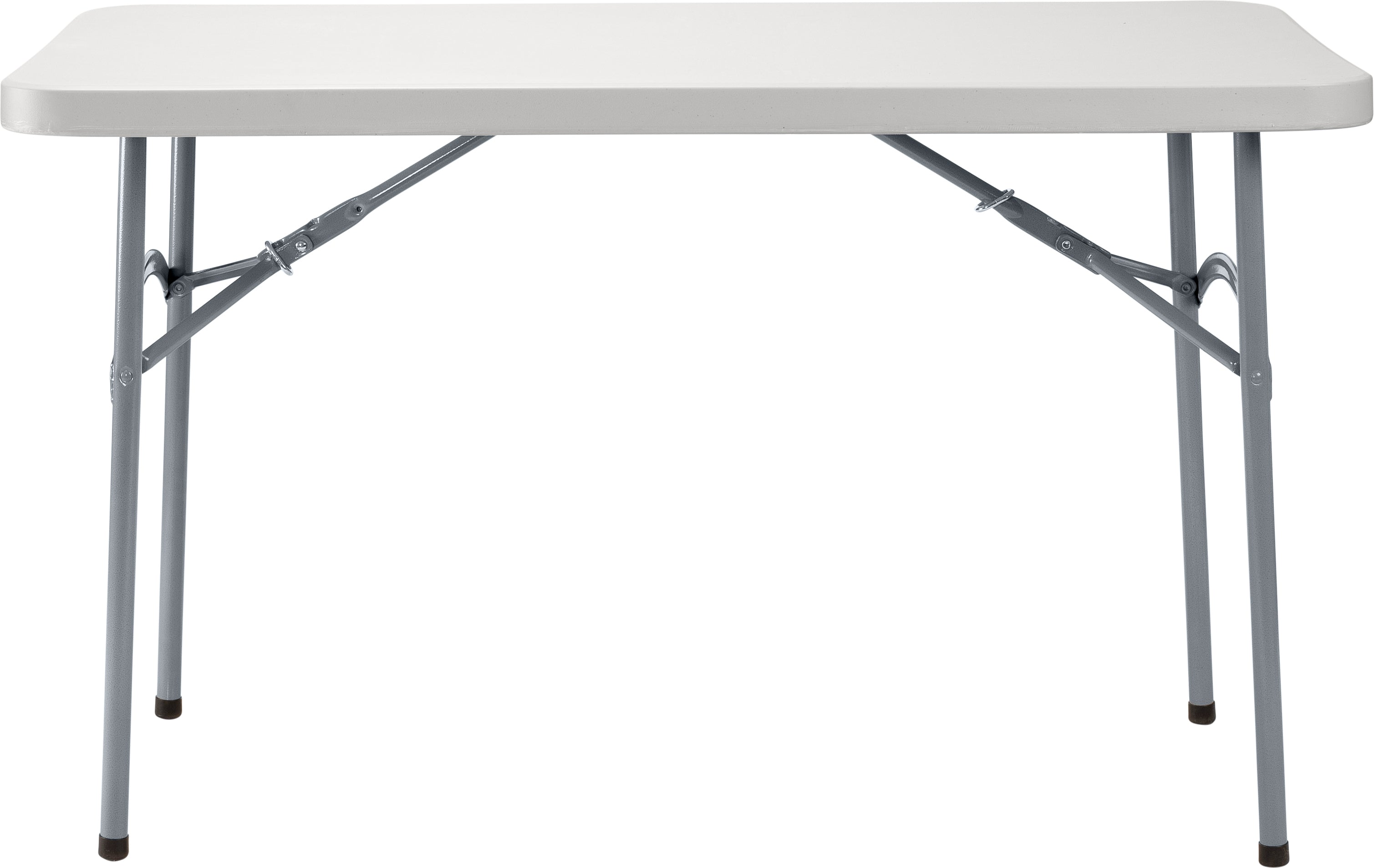 NPS® 24" x 48" Heavy Duty Folding Table, Surface Color: Speckled Grey, Frame Color: Grey