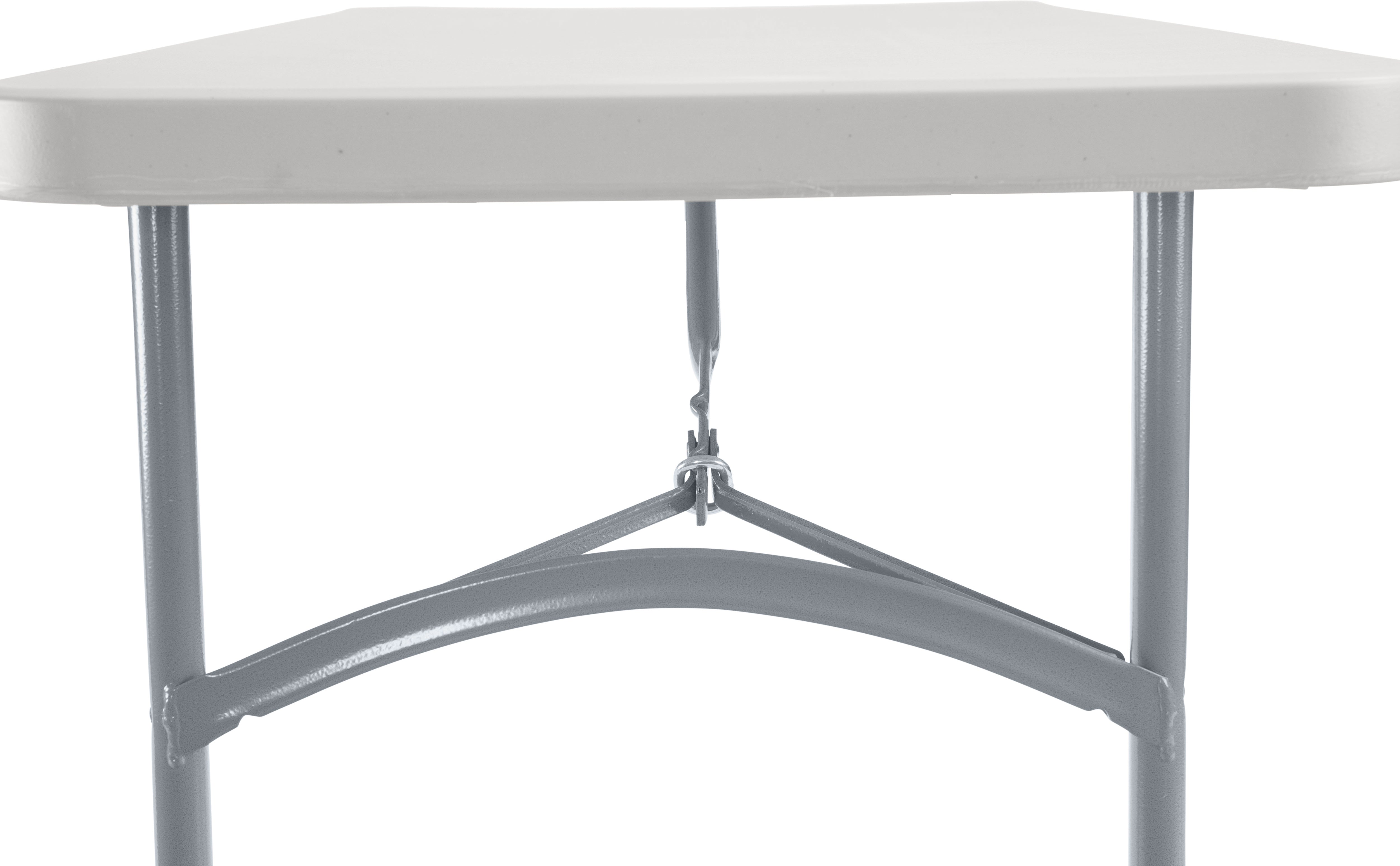 NPS® 24" x 48" Heavy Duty Folding Table, Surface Color: Speckled Grey, Frame Color: Grey
